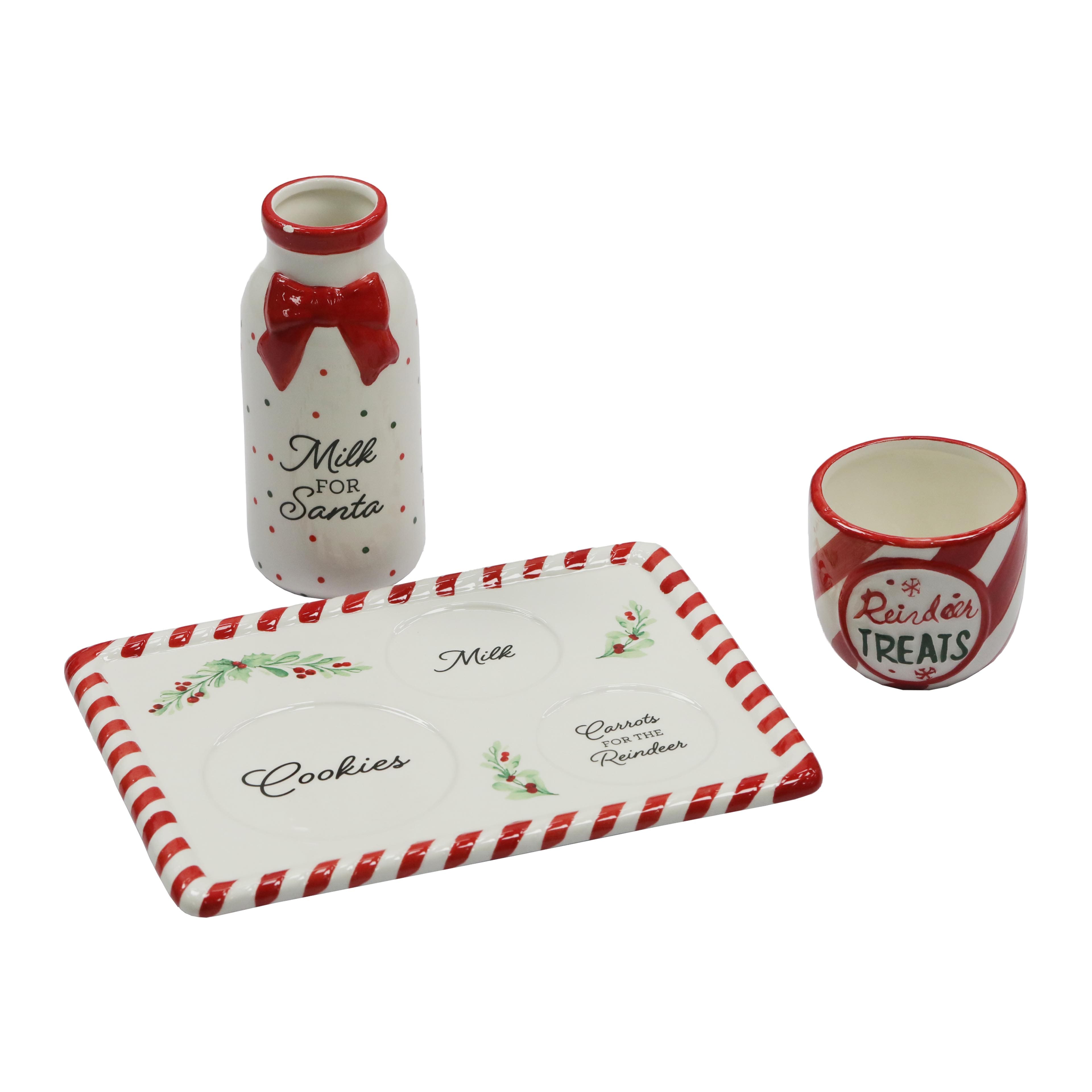 Cookies &#x26; Milk Ceramic Dish Set by Ashland&#xAE;