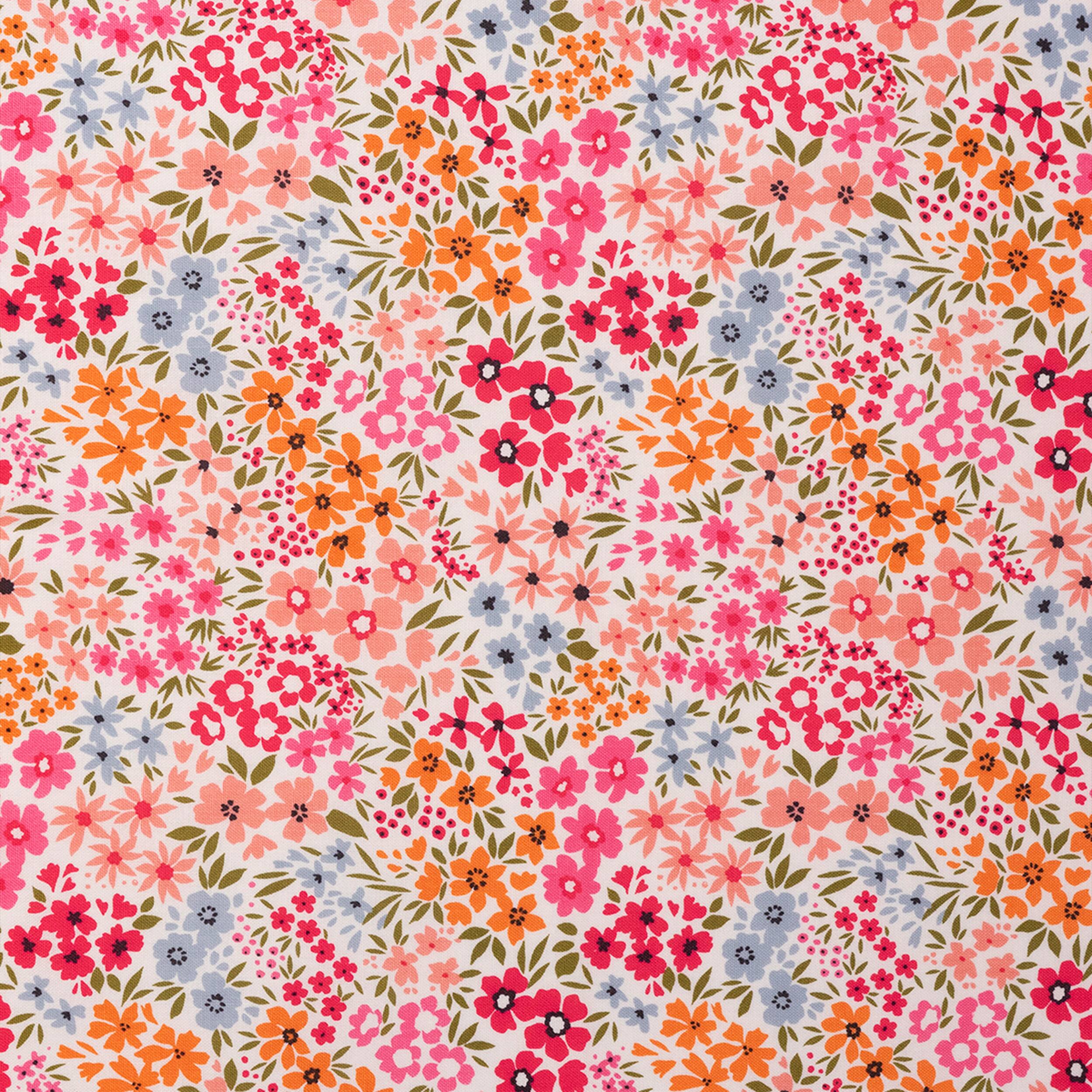 SINGER Packed Small Floral Cotton Fabric