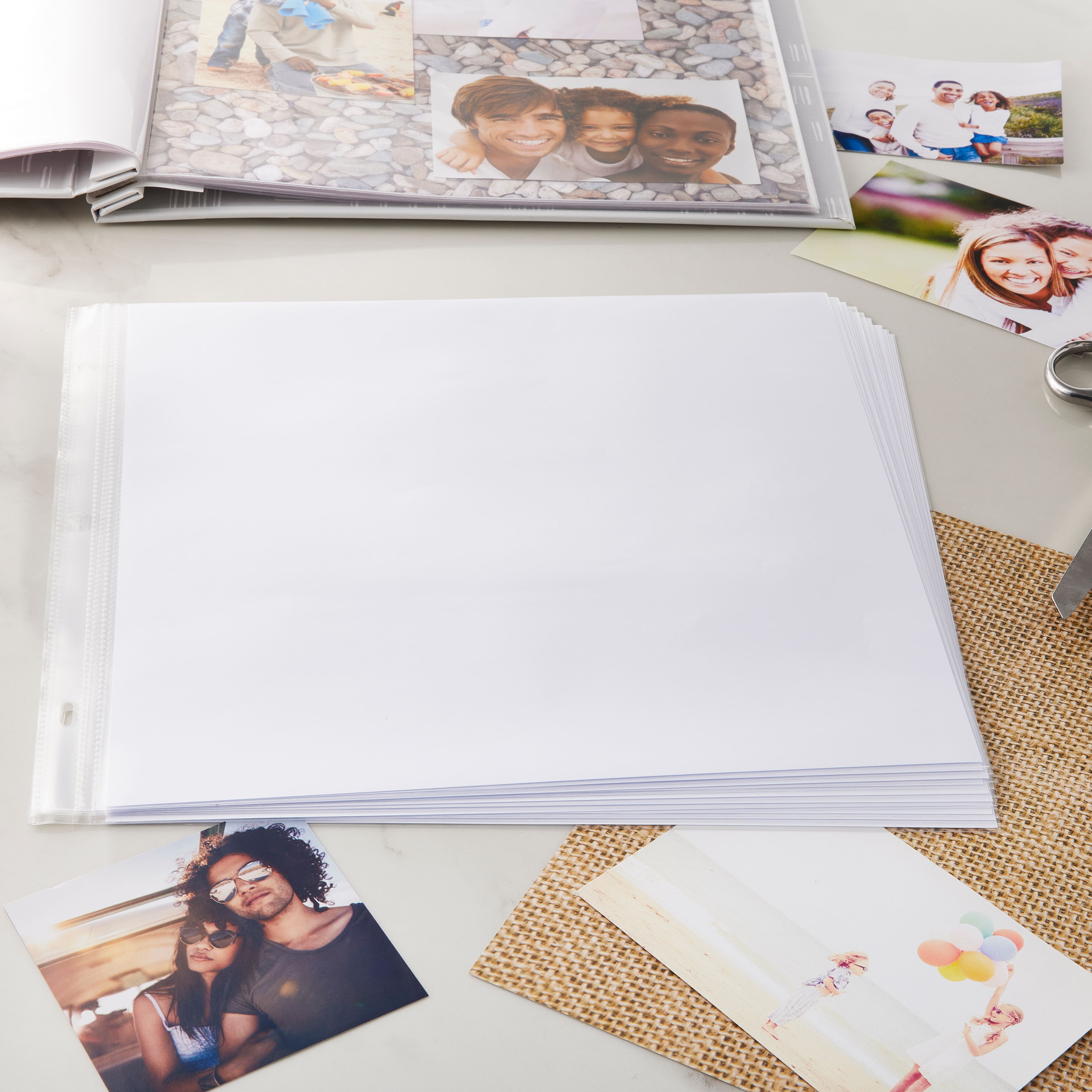 6 Packs: 10 ct. (60 total) 12" x 12" White Scrapbook Refill Pages by Recollections™