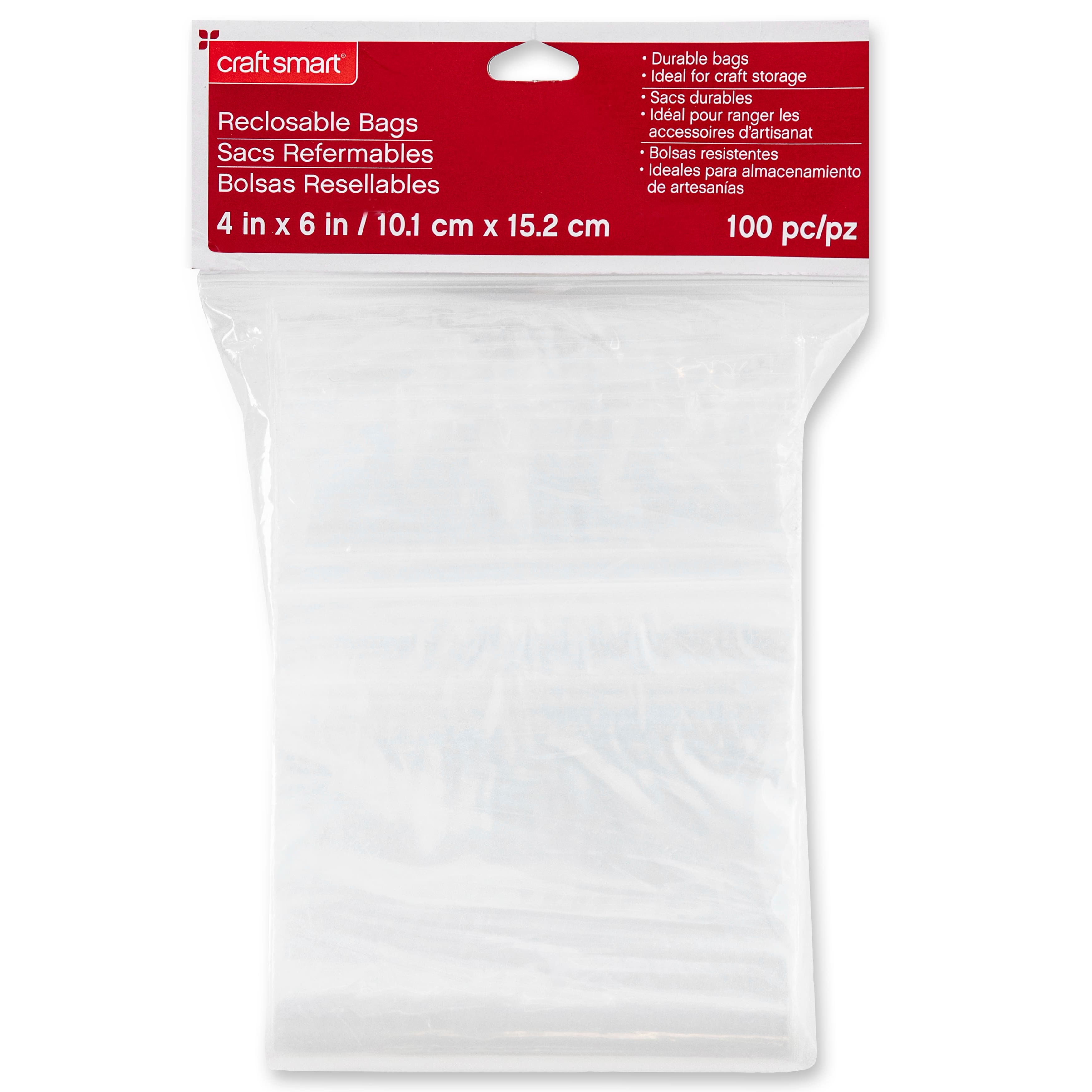 12 Packs: 100 ct. (1200 total) Recloseable Bags by Craft Smart&#xAE;