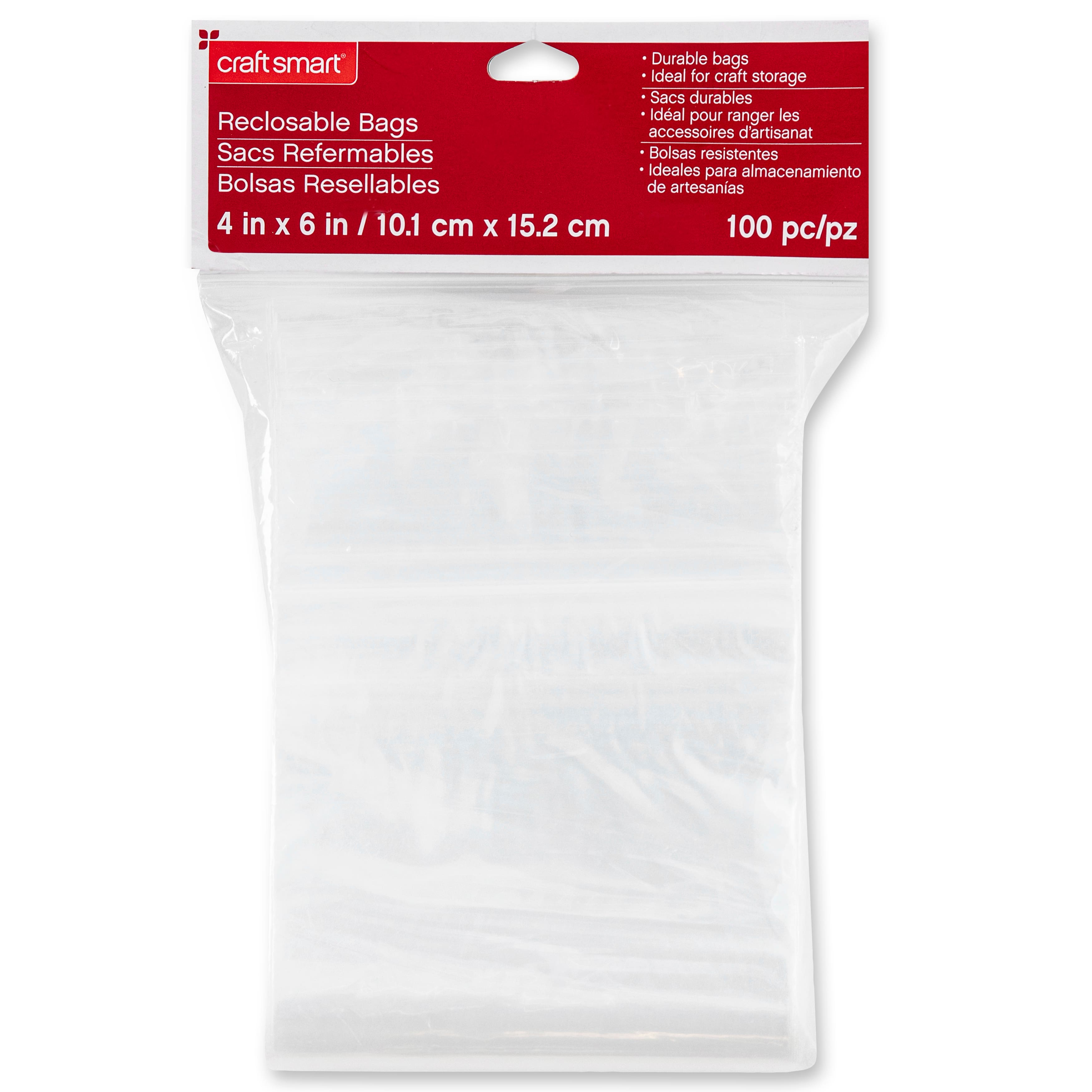 12 Packs: 100 ct. (1200 total) Recloseable Bags by Craft Smart®