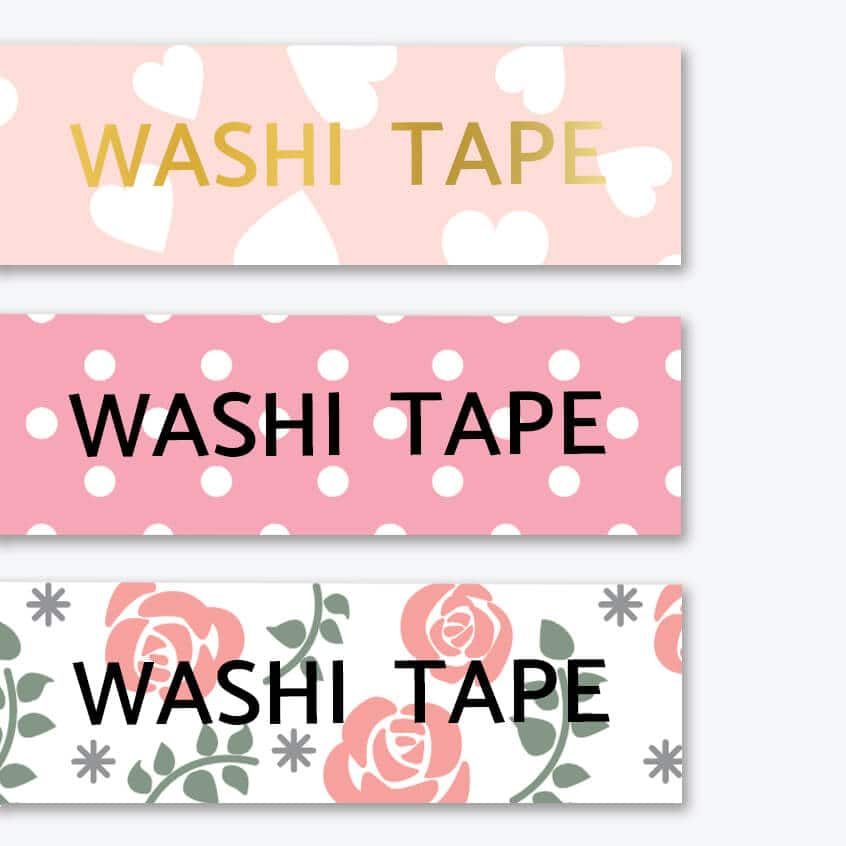 6 Packs: 3 ct. (18 total) Brother P-touch Embellish Pink Washi Tape