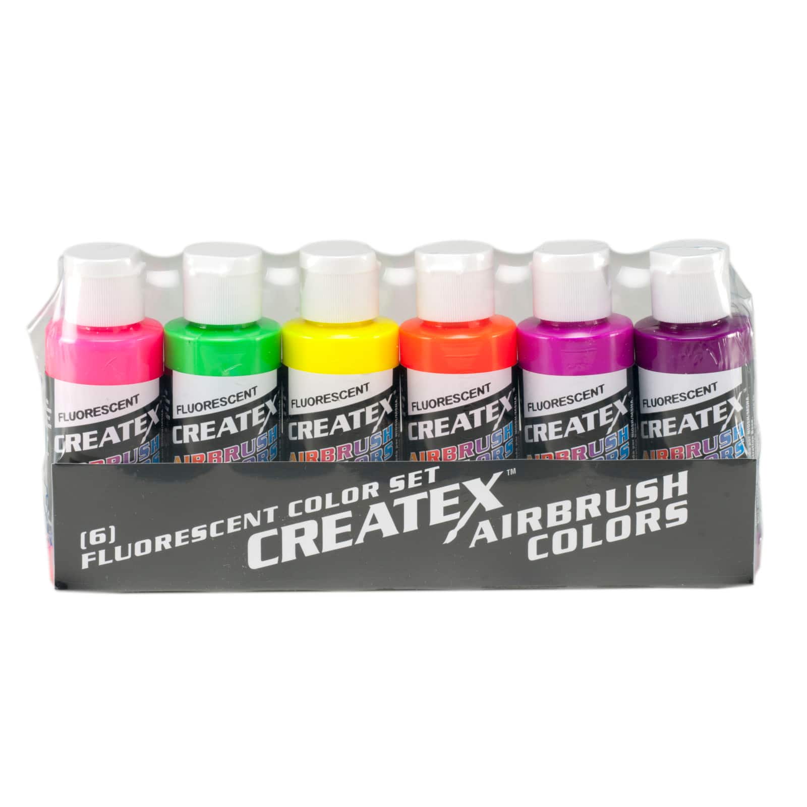 Createx Wicked Colors Airbrush Color, 2 oz, Set of 6, Pearl