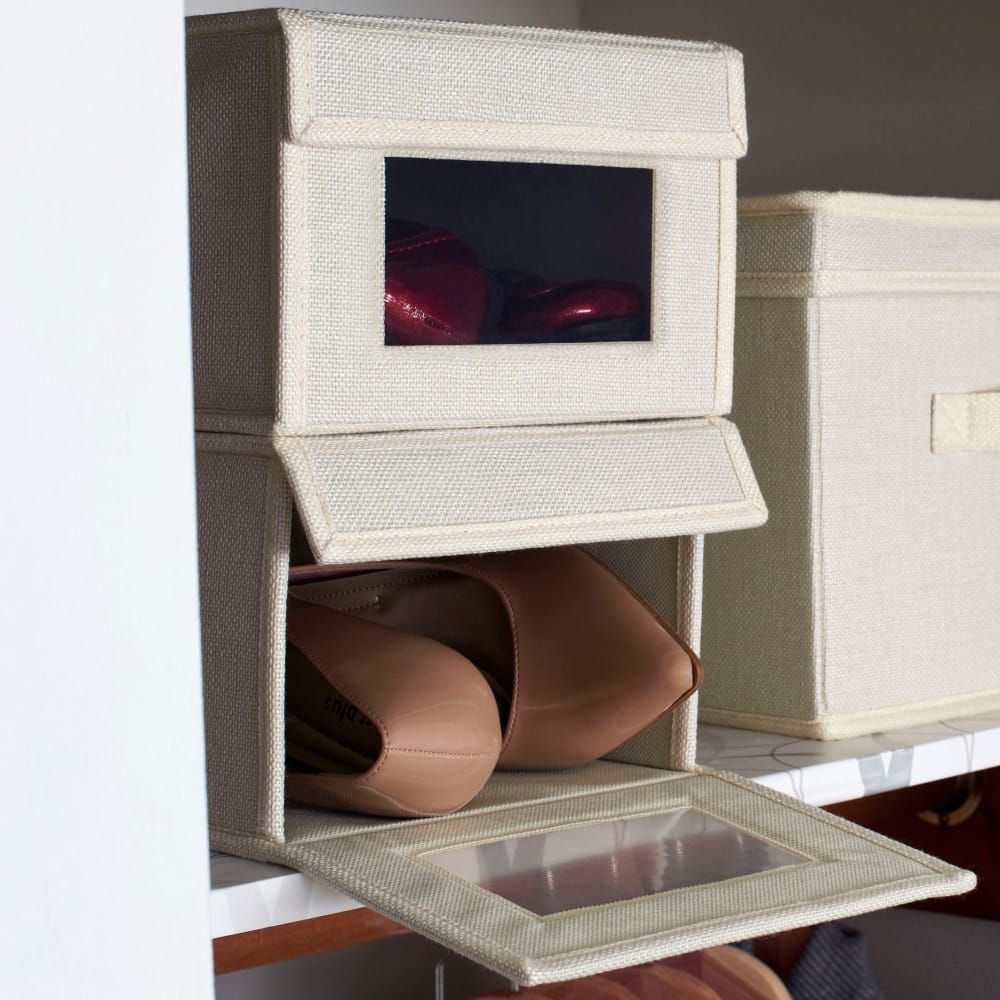 Household Essentials Drop Front Shoe Box, 2ct.