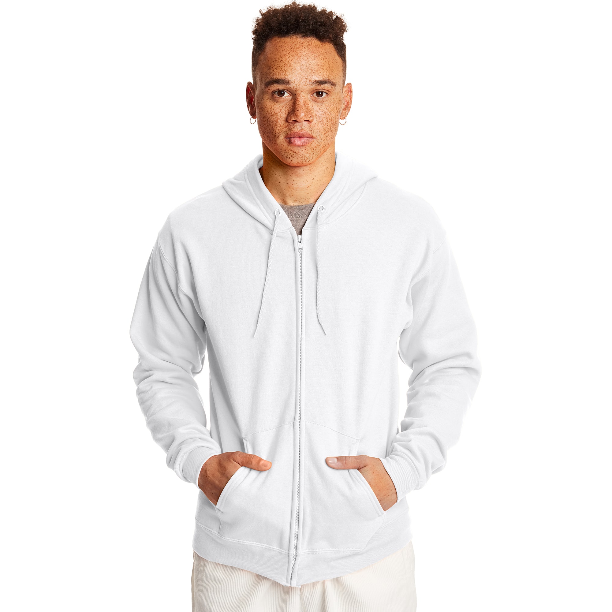 Hanes EcoSmart Fleece Full-Zip Men&#x27;s Hoodie