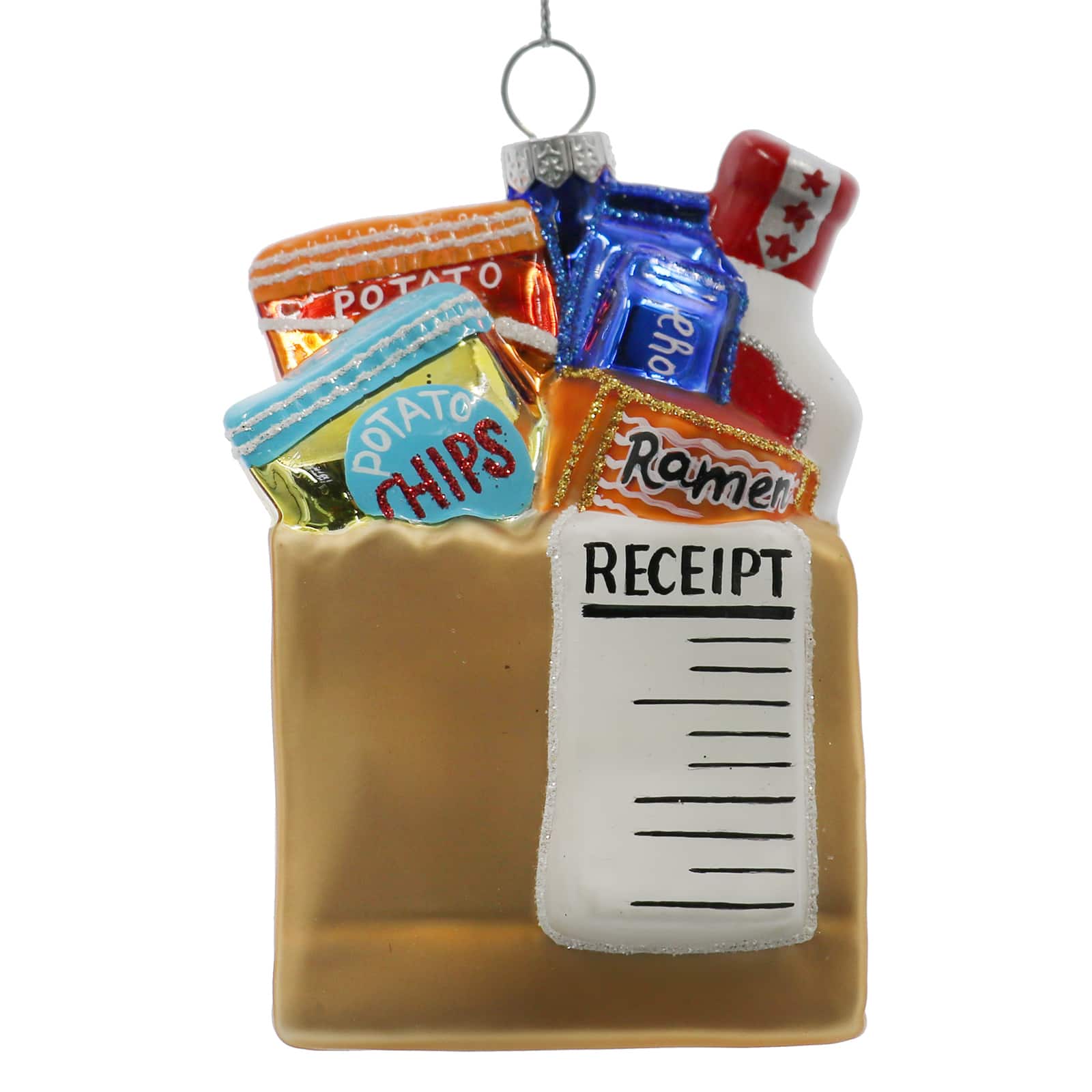 4&#x22; Shopping Bag Glass Ornament by Ashland&#xAE;