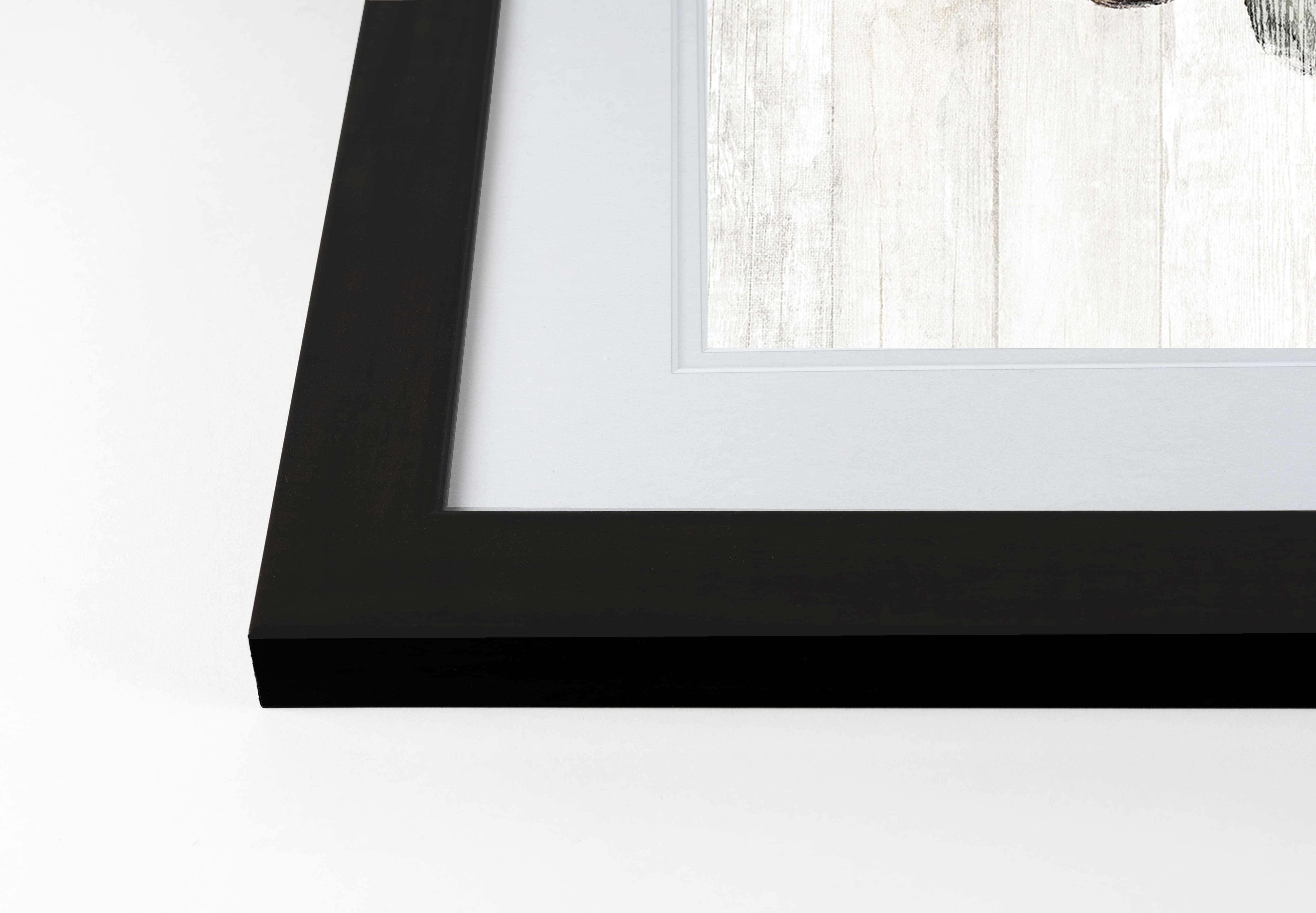 White Harvest Black Framed Print Wall Art