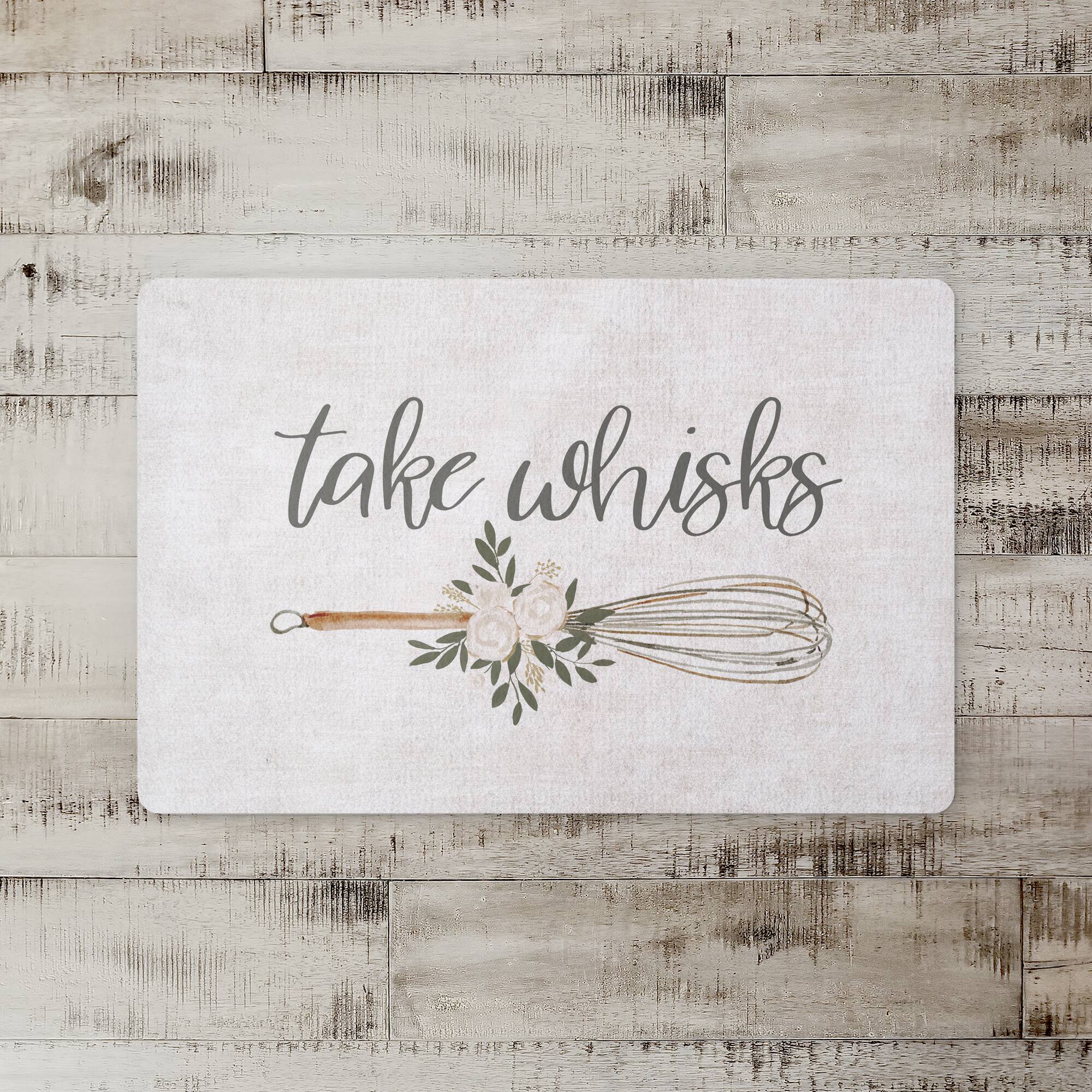 Take Whisks 27&#x22; x 18&#x22; Floor Mat