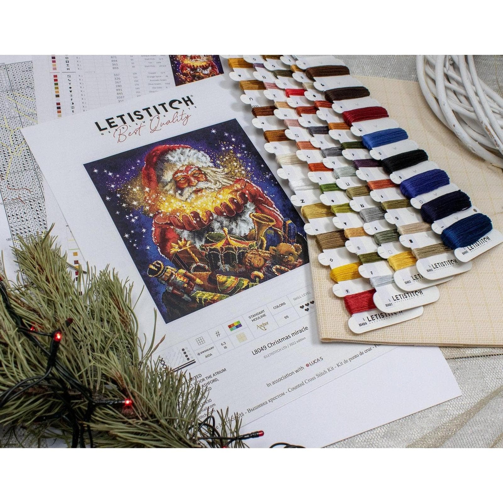 Letistitch Christmas Miracle Counted Cross Stitch Kit