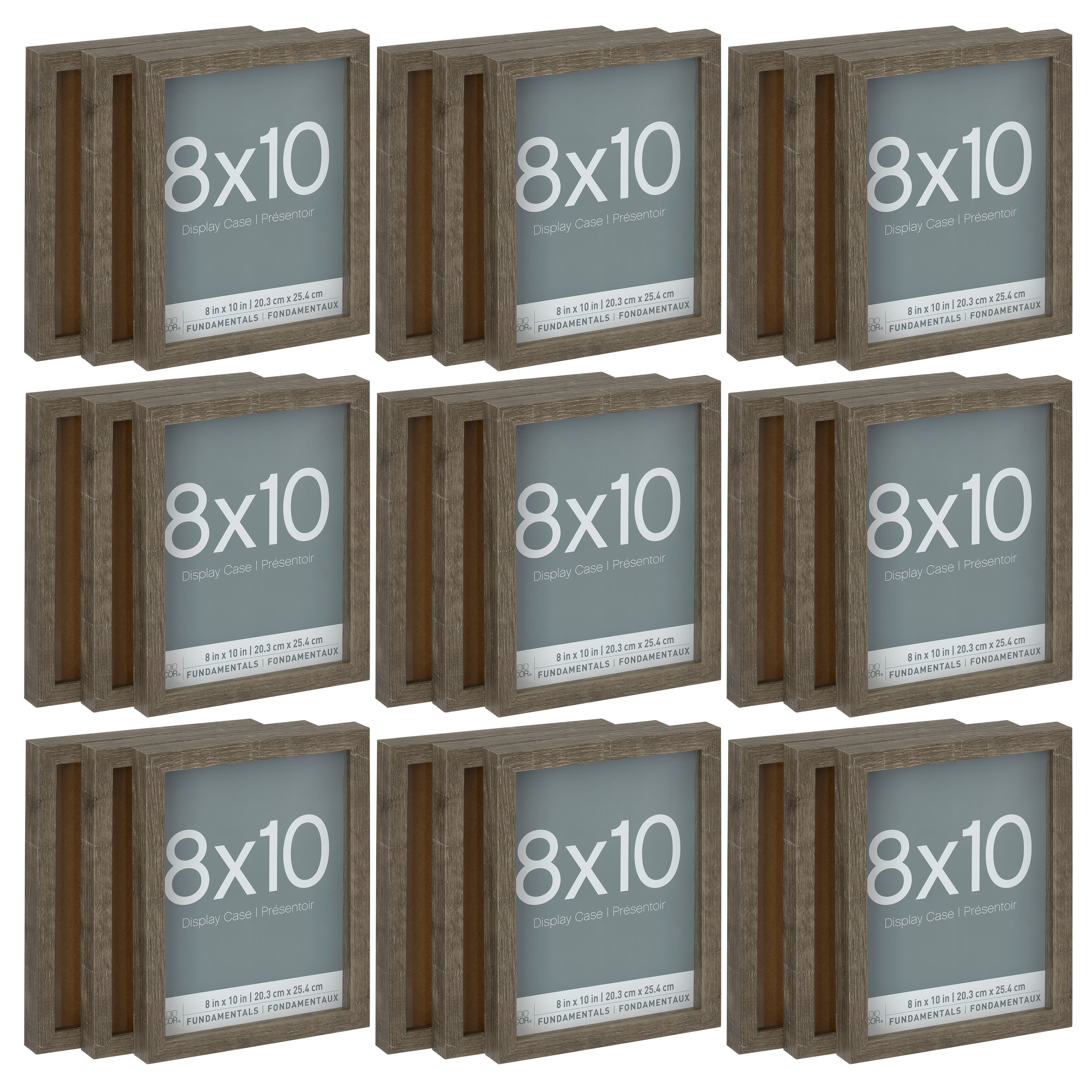 9 Packs: 3 ct. (27 total) Gray Fundamentals 8" x 10" Display Case by Studio Décor®
