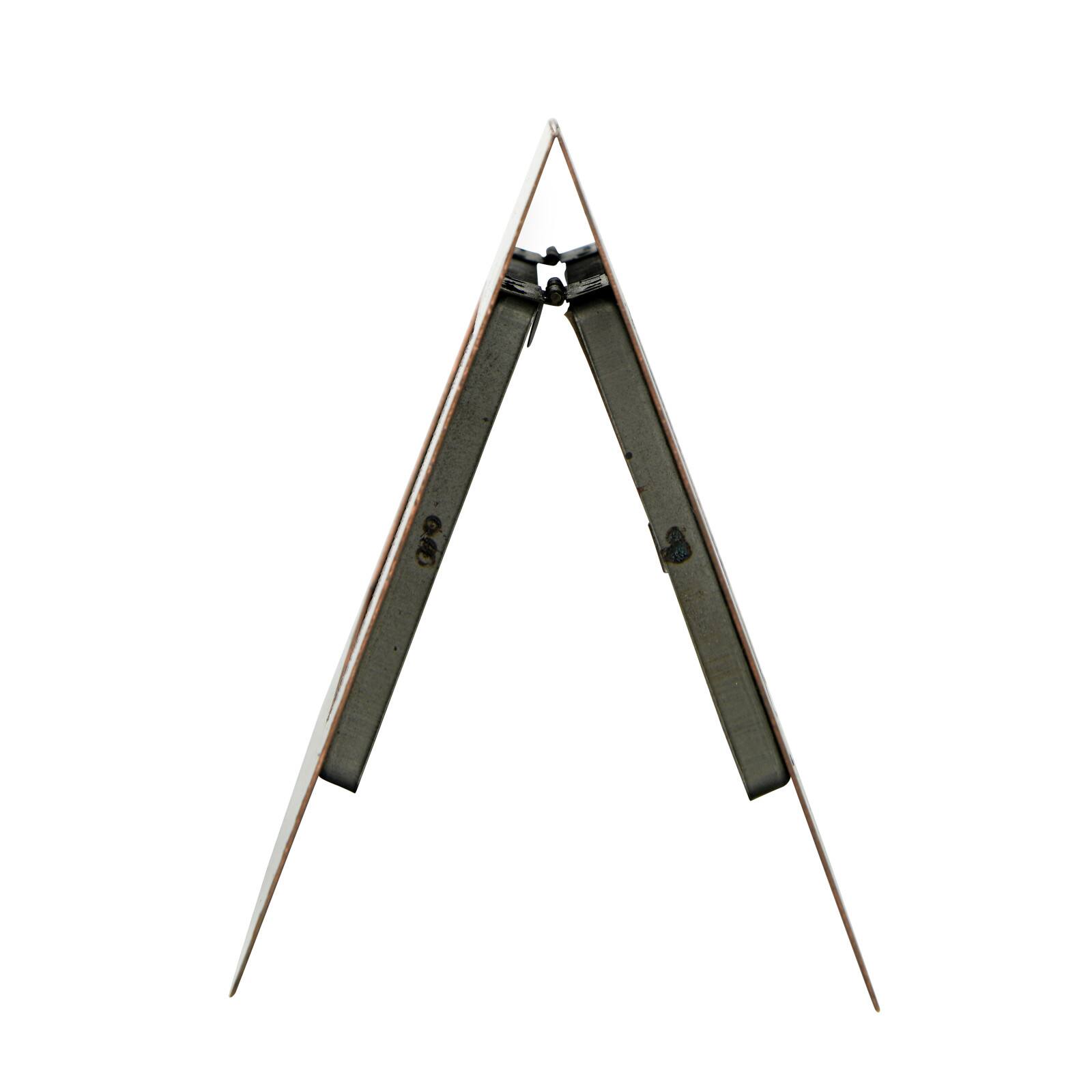 Hello Honey® Galvanized 2-Sided Vertical 3" x 5" Standing Picture Frame