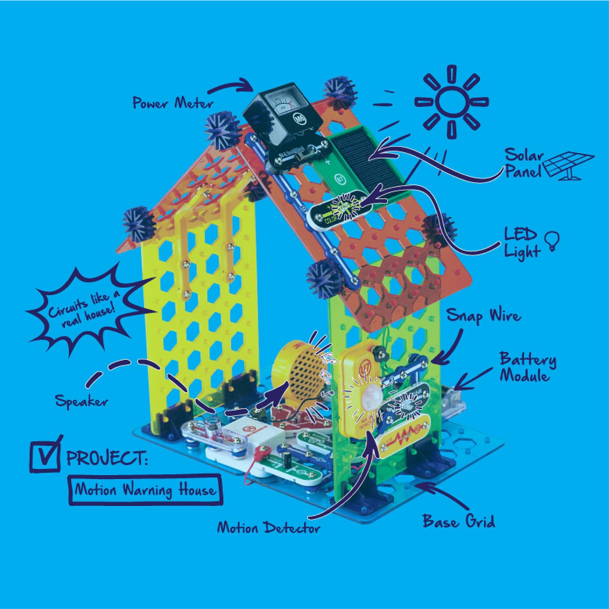 Elenco Snap Circuits My Home Electronics Building Kit