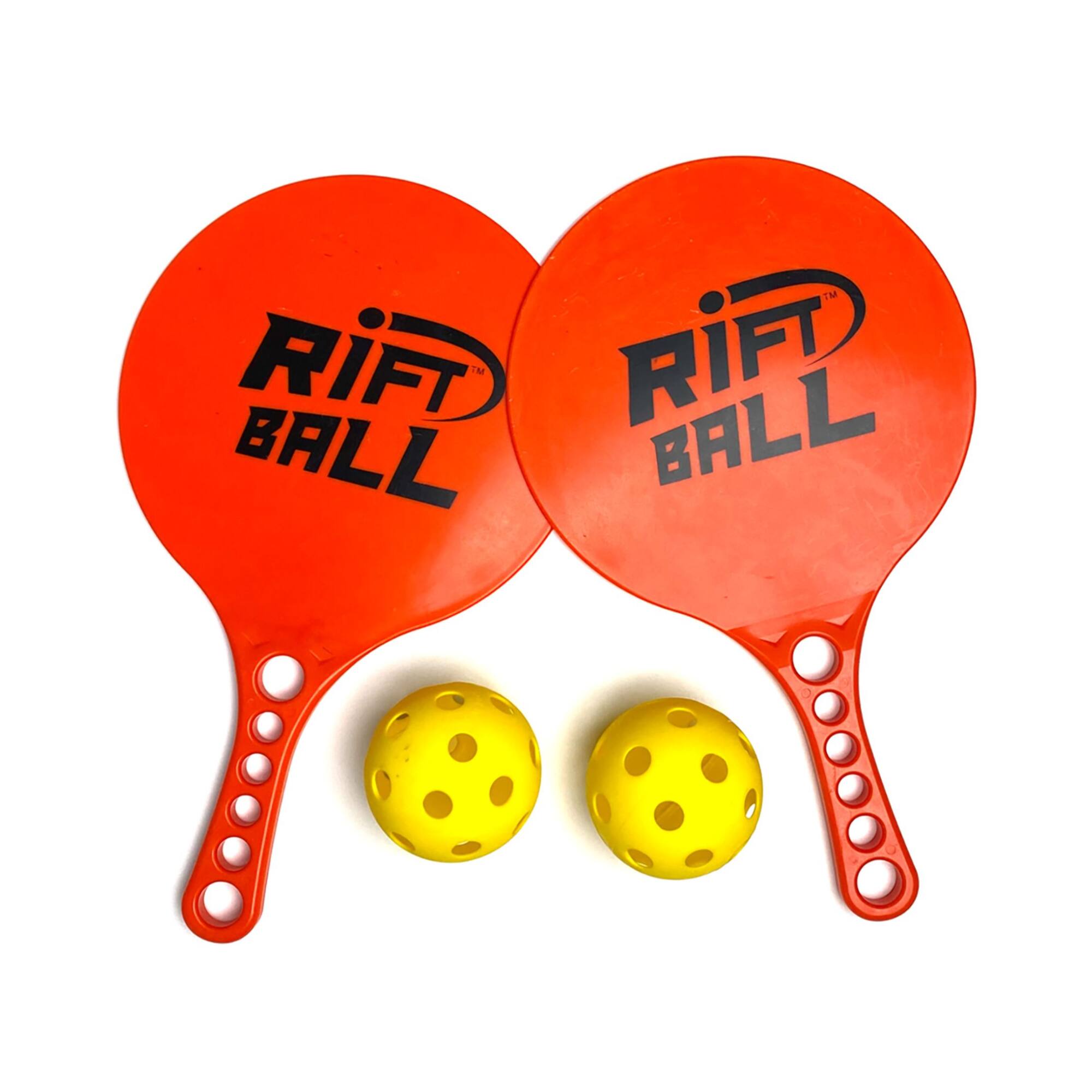 Riftball Paddle Ball Game System with 2 Nets