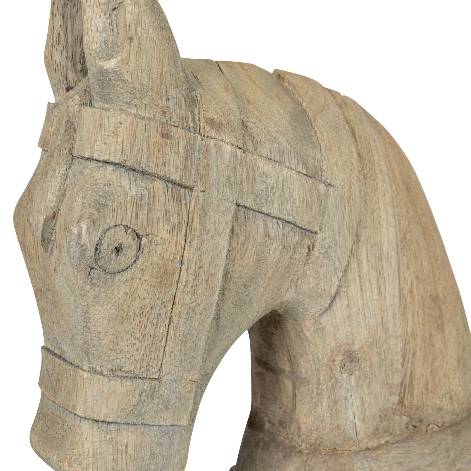 Hello Honey&#xAE; 22&#x22; Distressed Mango Wood Horse Figurine