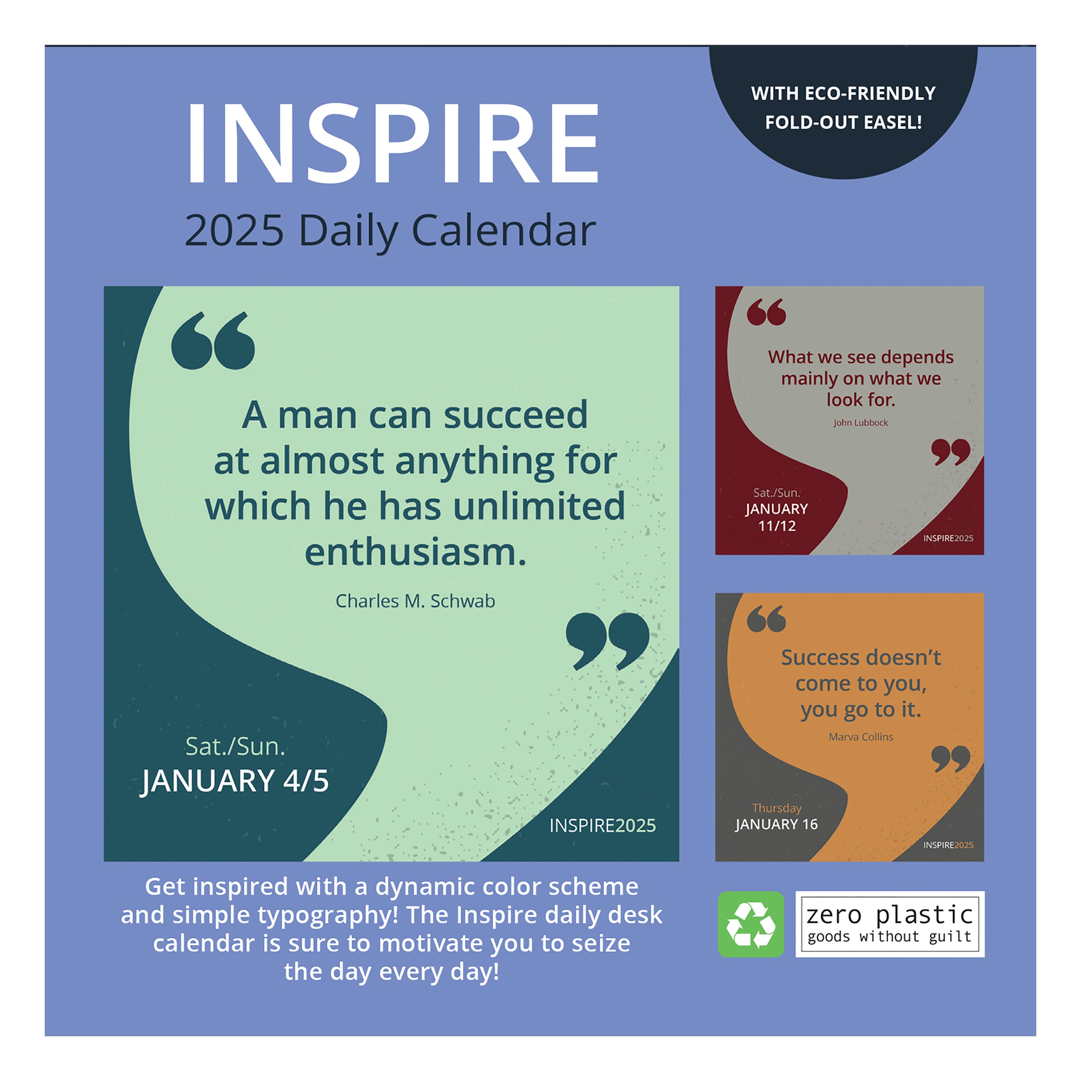 TF Publishing 2025 Inspire Daily Desktop Calendar