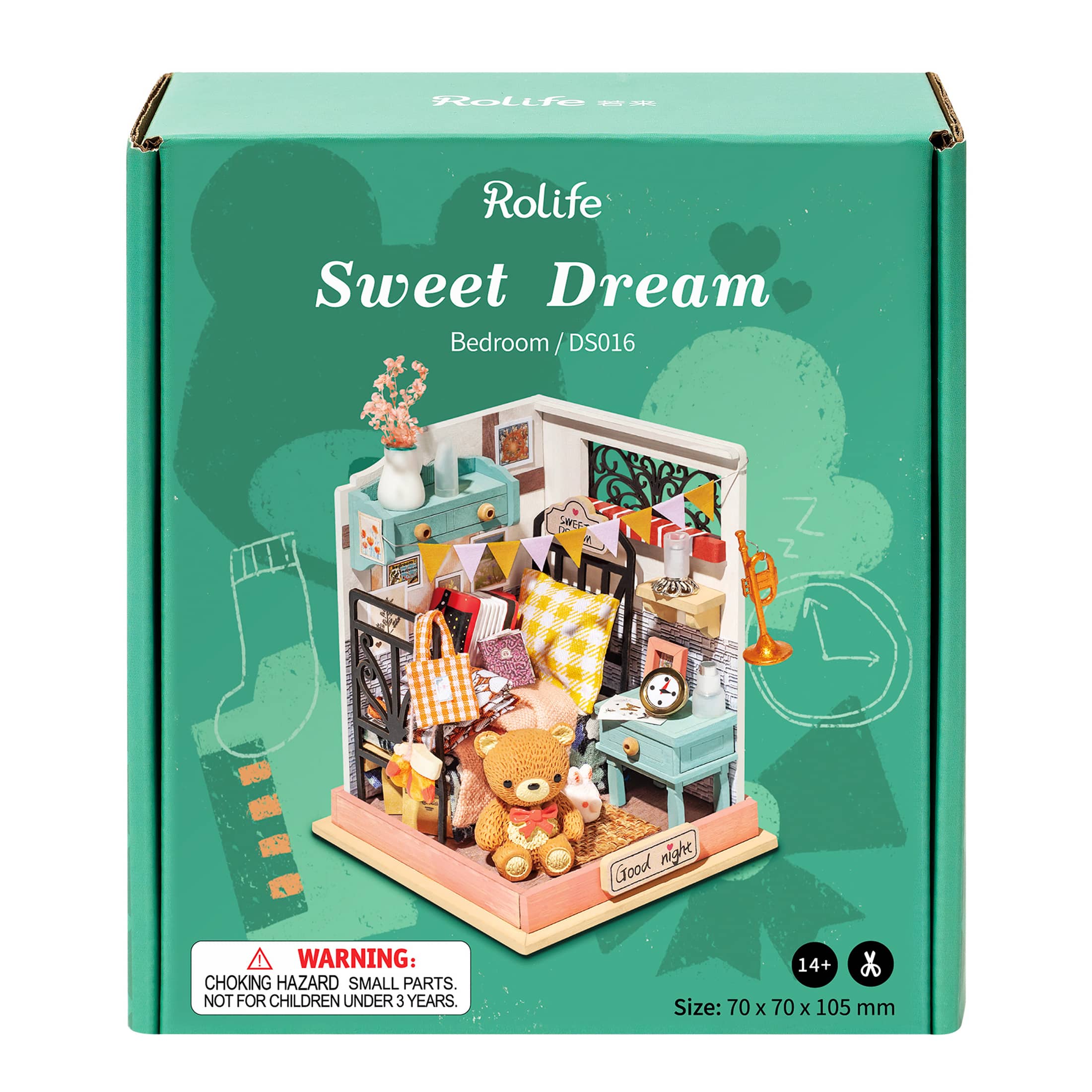 Rolife&#xAE; Sweet Dream Bedroom DIY Miniature Kit