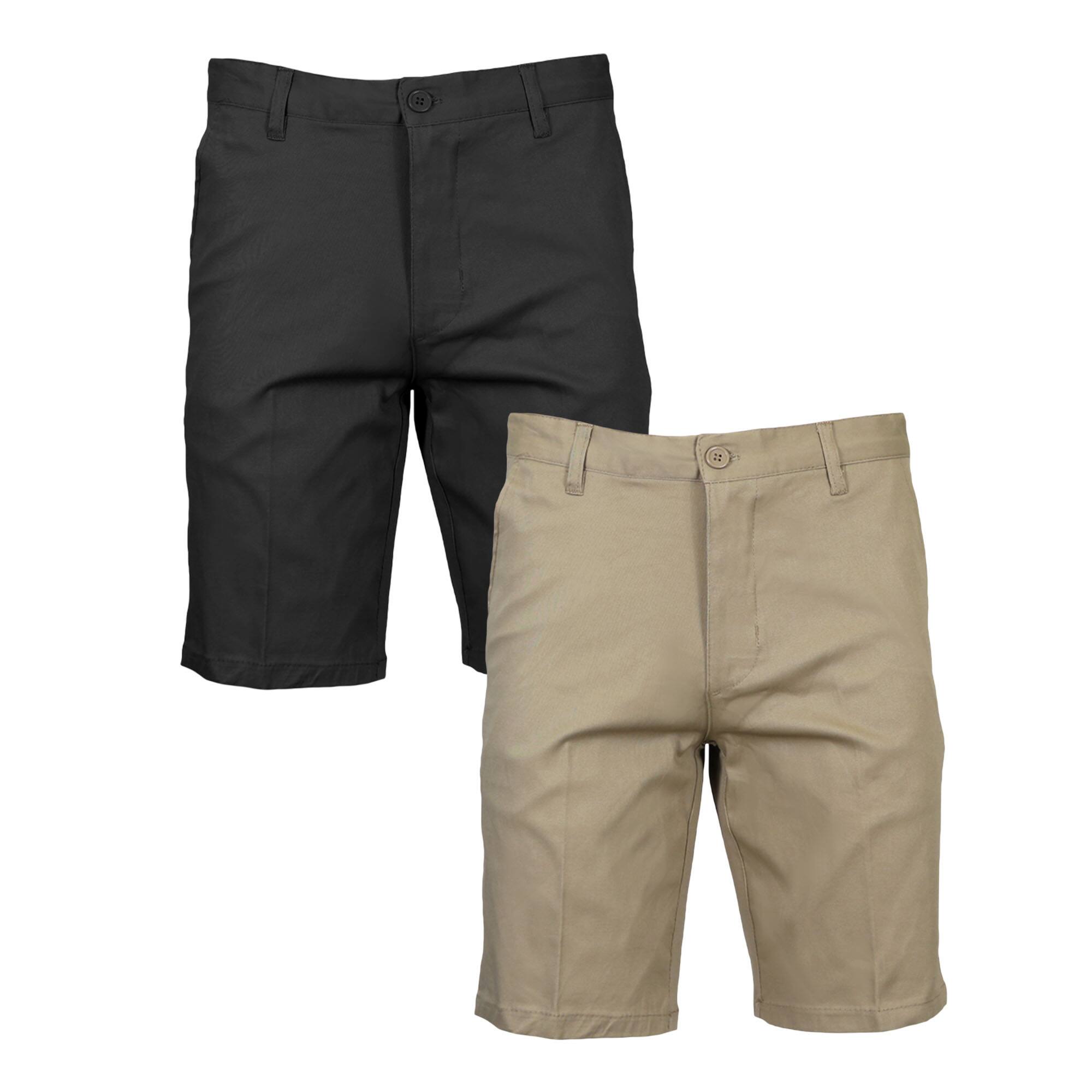 Galaxy by Harvic Men's Slim Fit Cotton Flex Stretch Chino Shorts