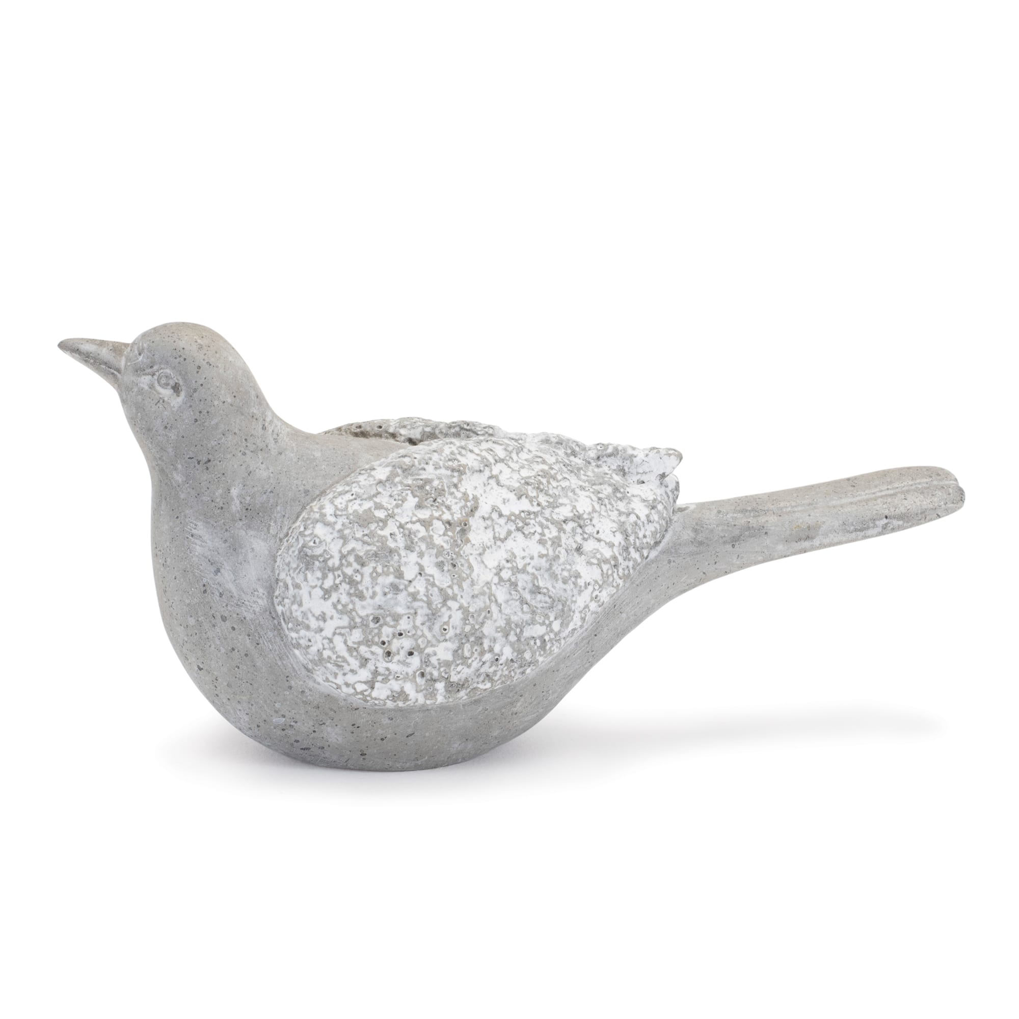 Faux Stone Garden Bird Figurines Set