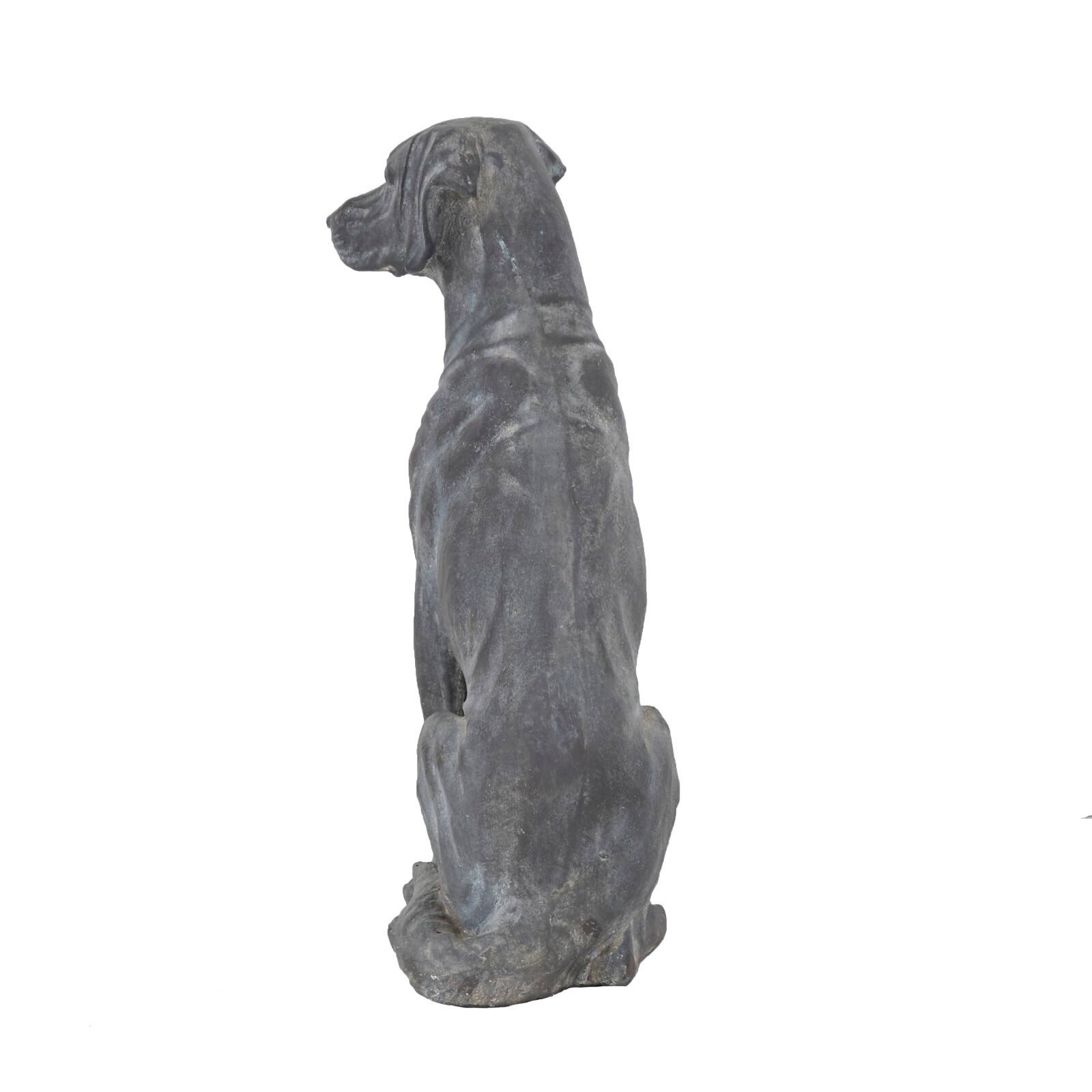 Black Modern farmhouse Dog Garden Sculpture, 10" x 17" x 25" Michaels