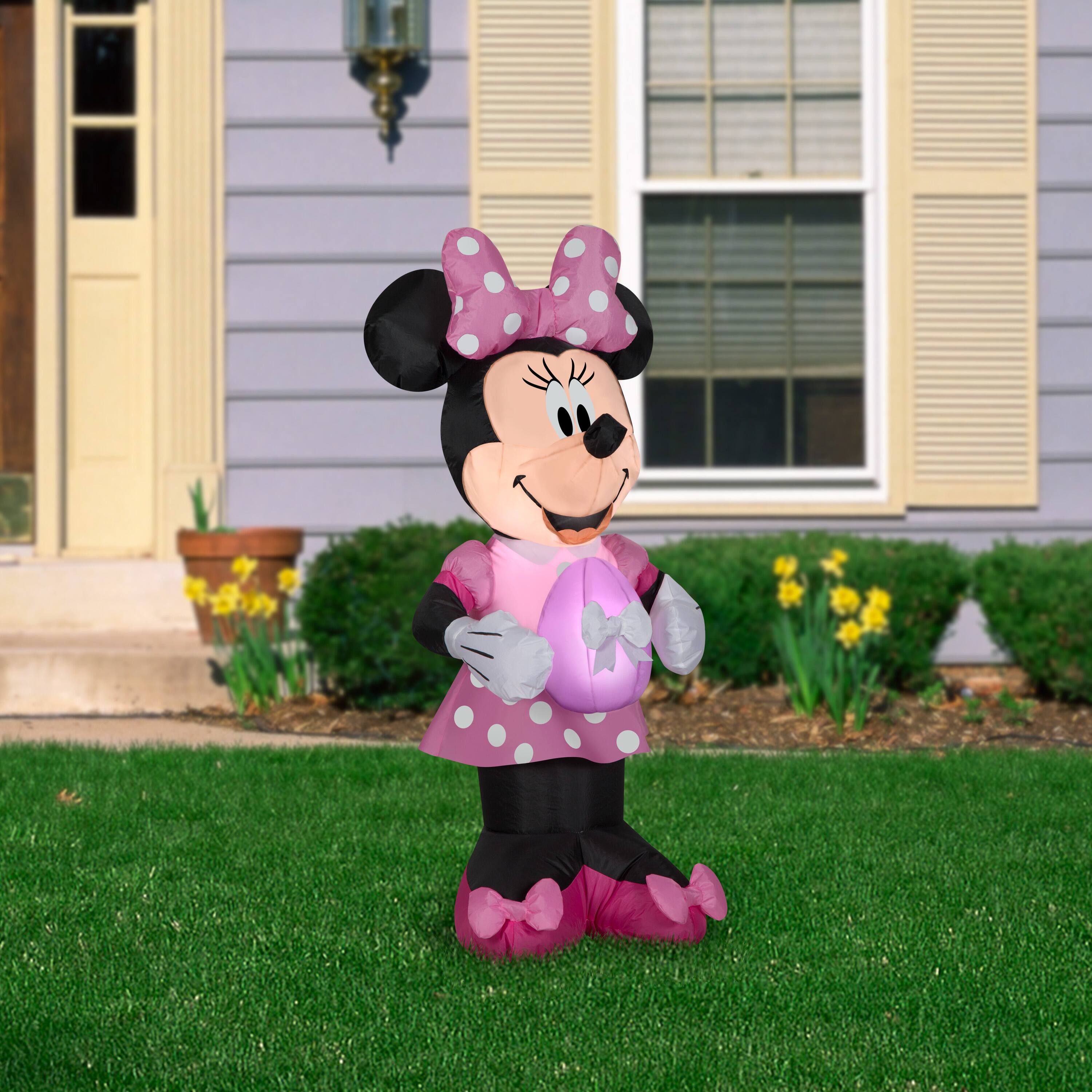 3.5ft. Airblown&#xAE; Inflatable Easter Minnie Mouse