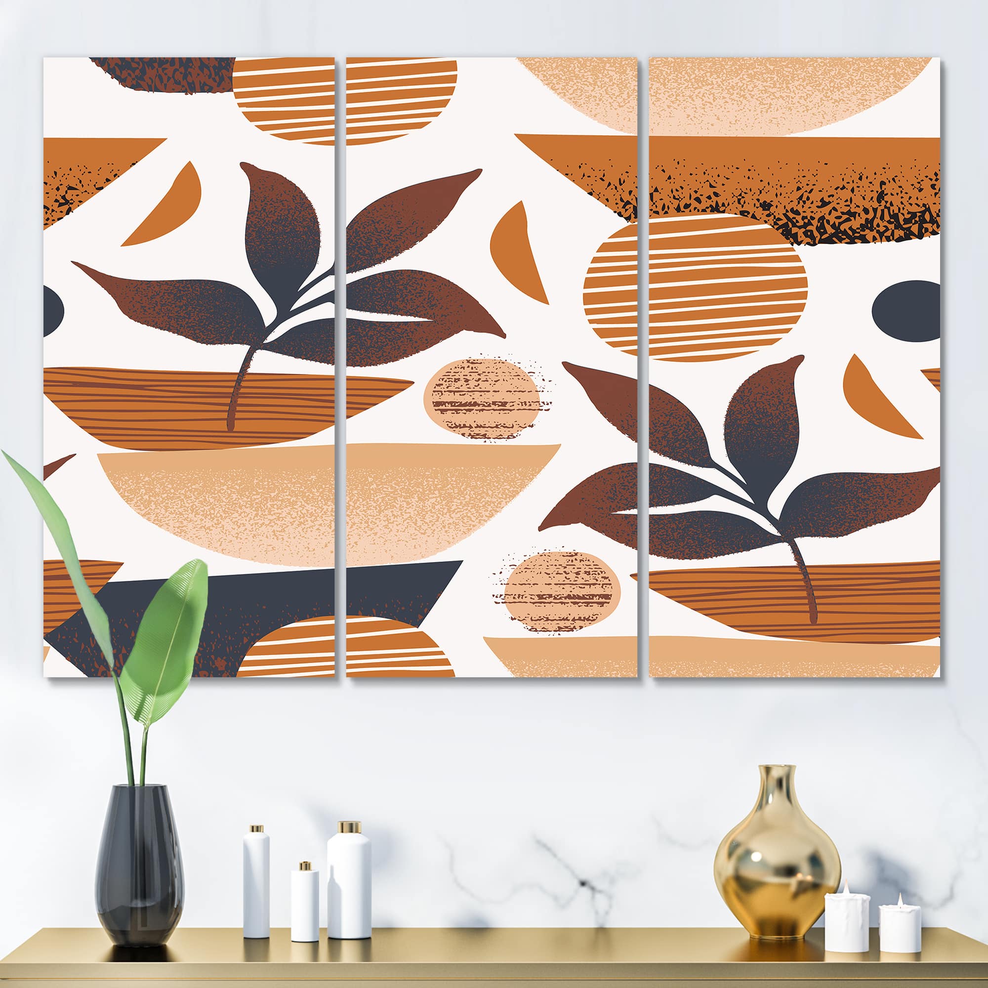 Designart - Tropical Leaf Silhouettes and Shapes I