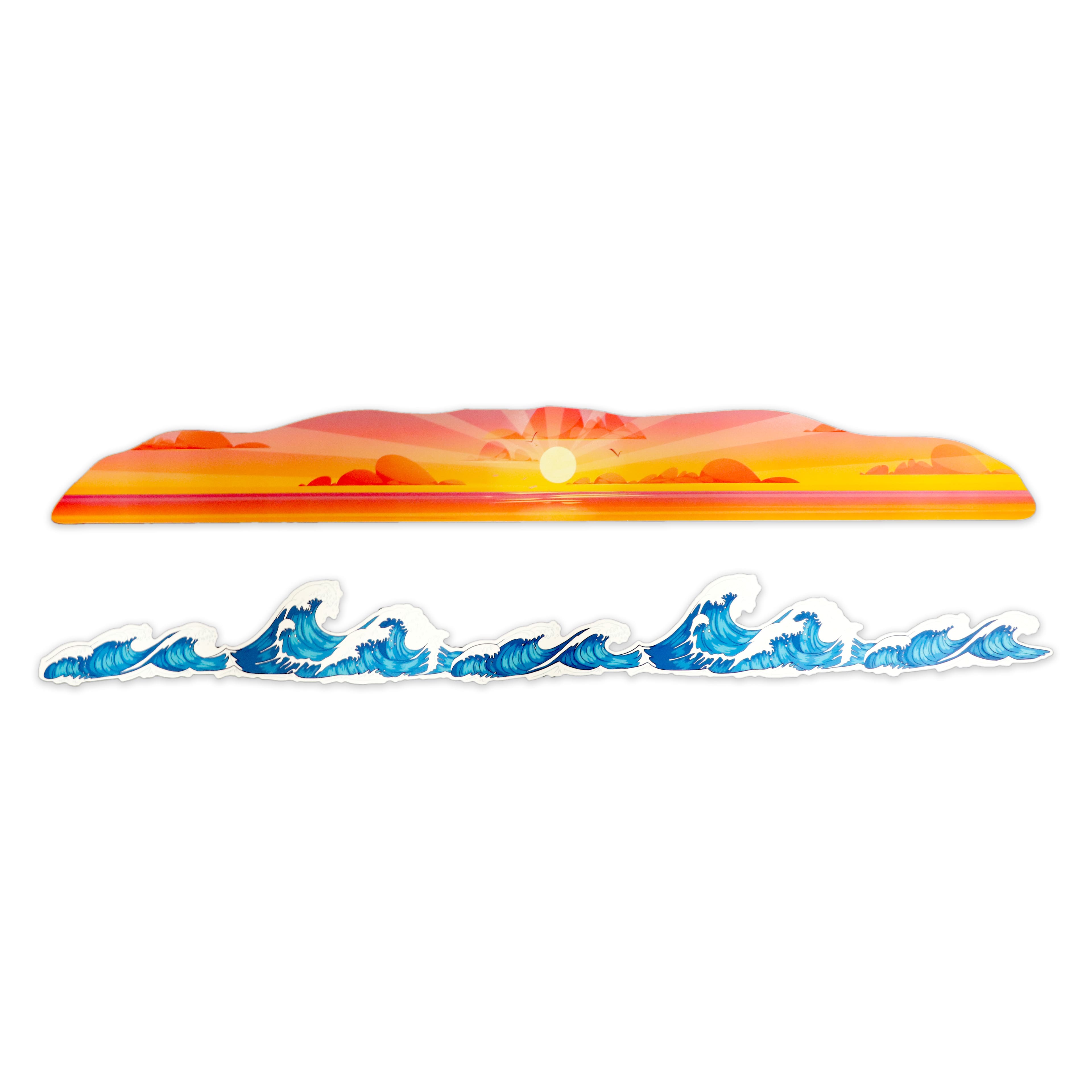 Panoramic Sunset &#x26; Wave Die Cut Stickers by Recollections&#x2122;