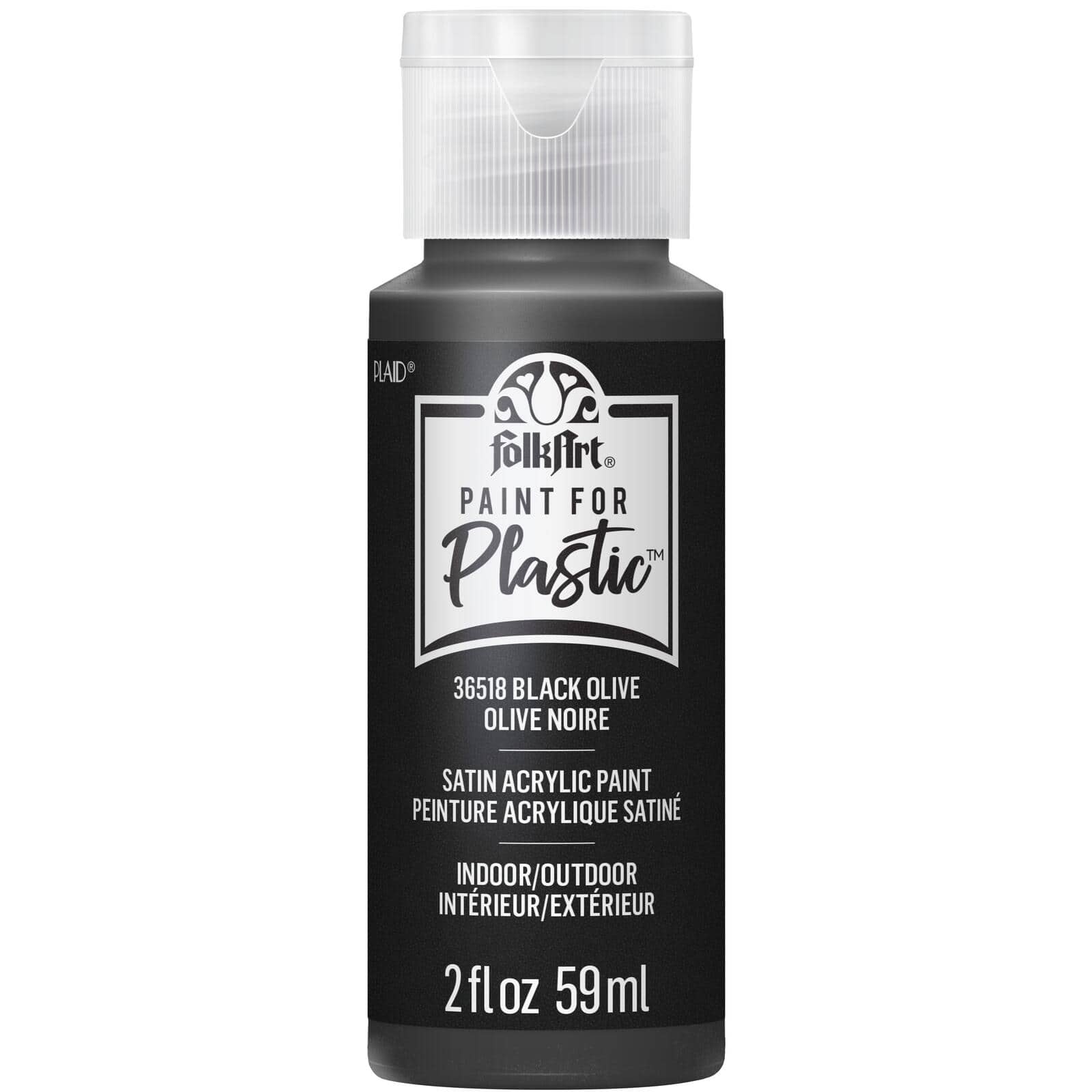 FolkArt &#xAE; Paint For Plastic&#x2122; Satin Acrylic Paint