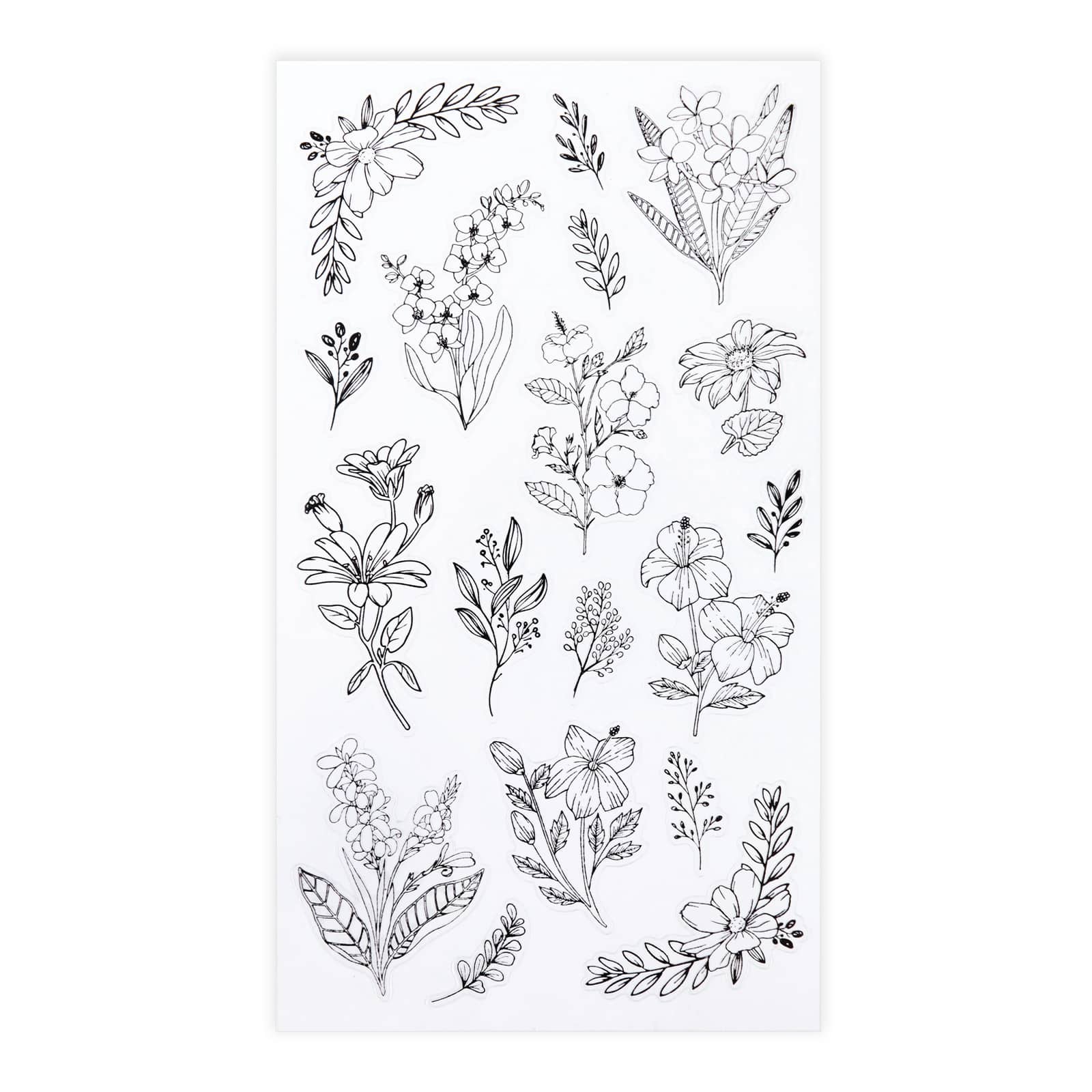 Black Flower Stickers by Recollections™