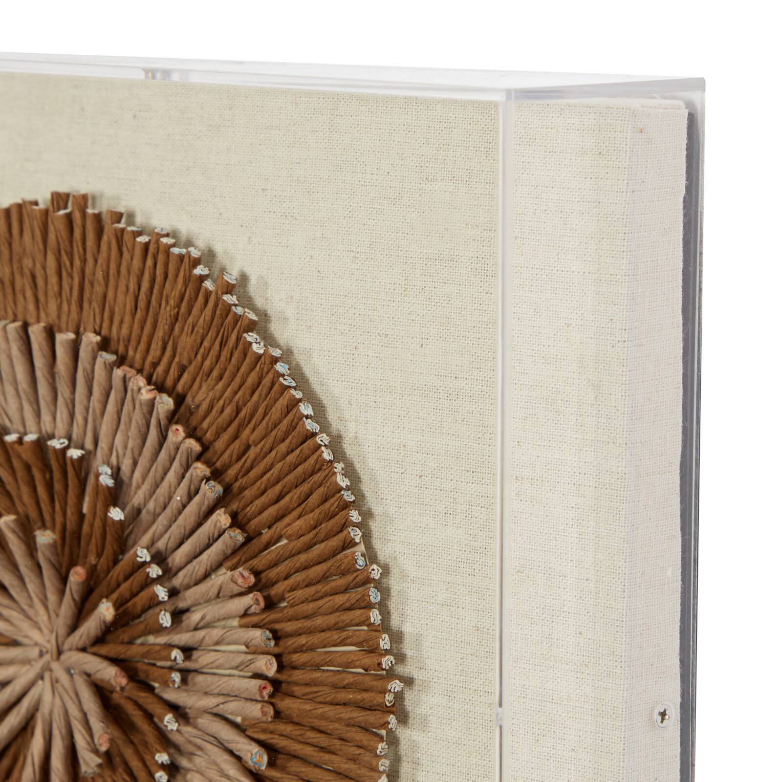 Brown Canvas Contemporary Wall Decor, 24" x 24" x 3" Accent Pieces Michaels