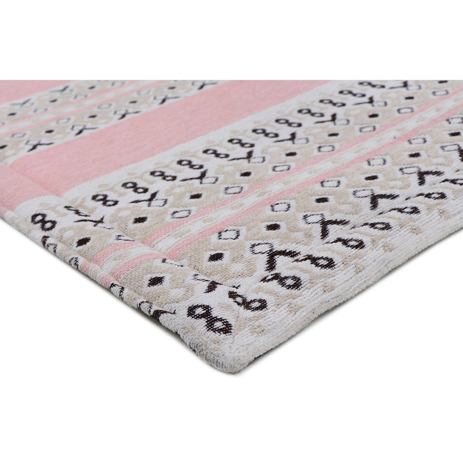 RugSmith Pink Machine Woven Eldorado AntiFatigue Kitchen Mat Rugs