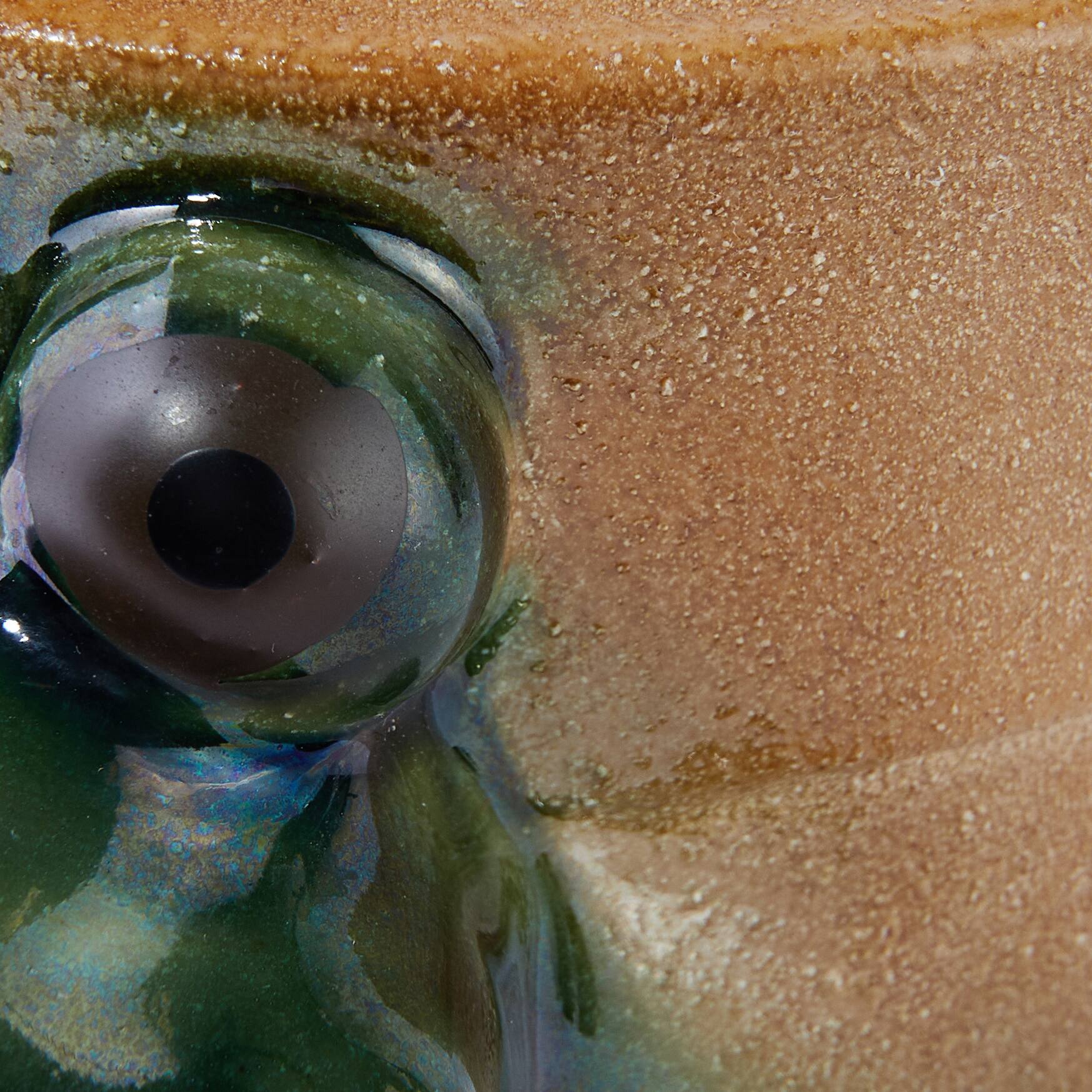 Hello Honey&#xAE; 5.5&#x22; Green Stoneware Frog Planter