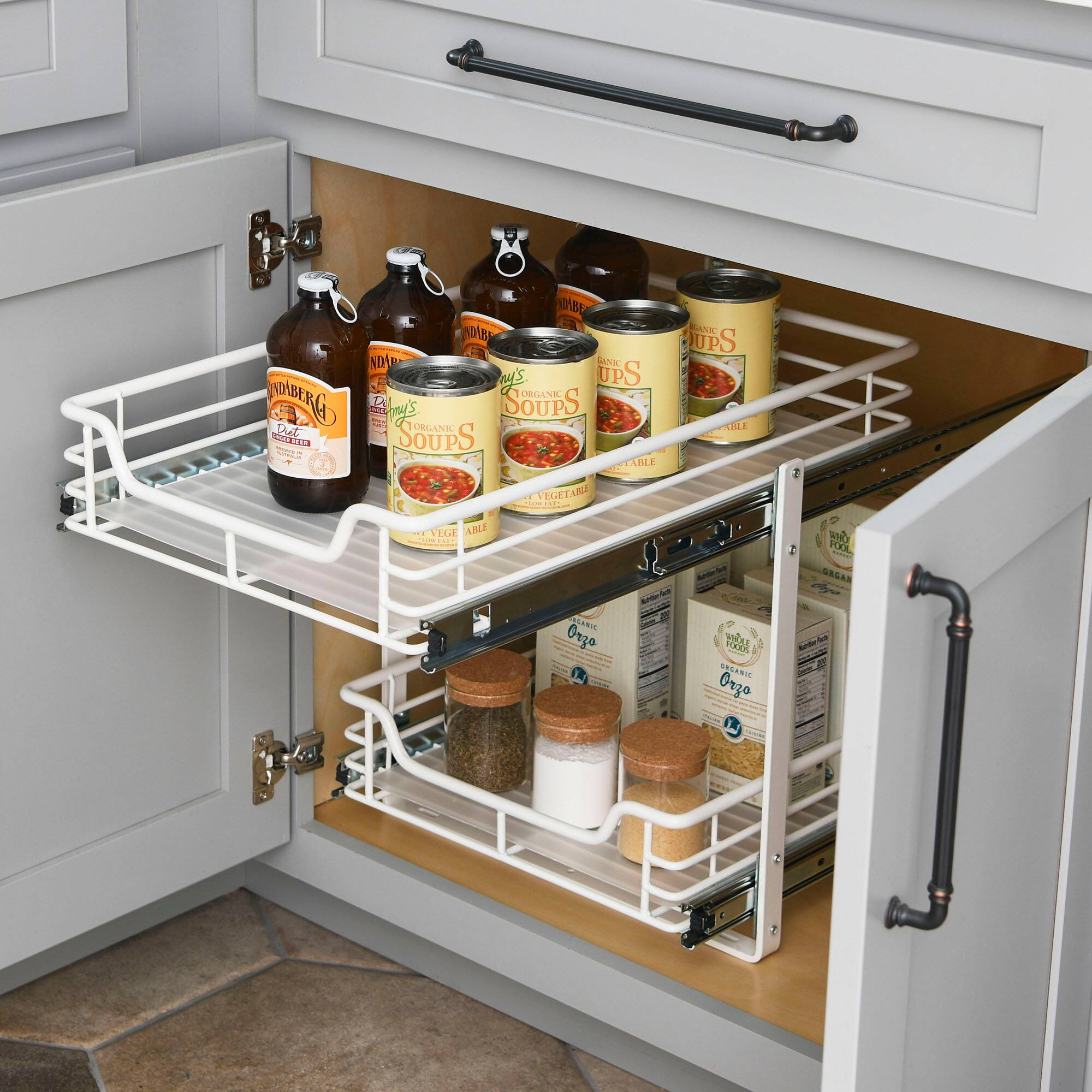 Household Essentials Glidez 2-Tier Cabinet Organizer