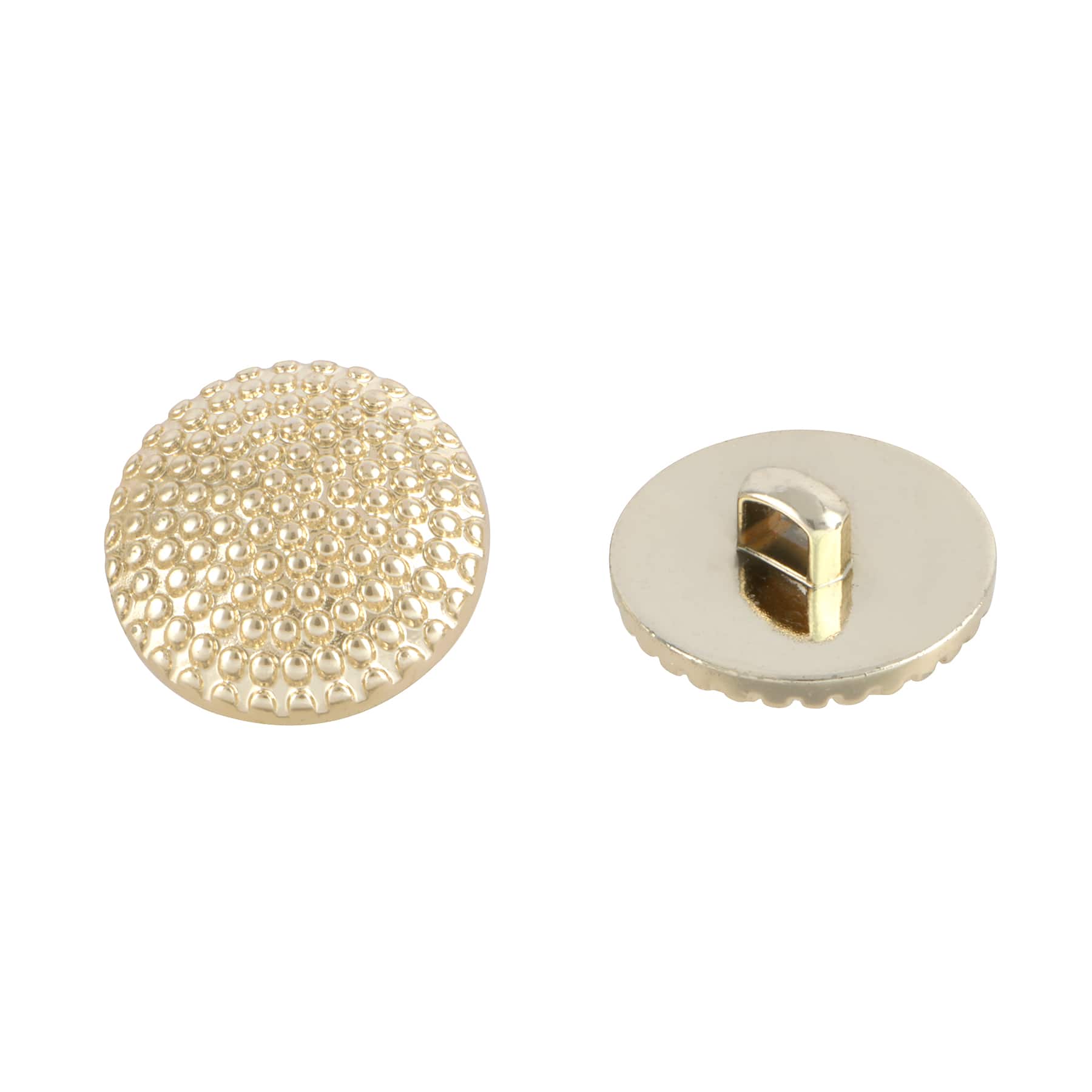 3/4&#x22; Gold Buttons, 2ct. by Loops &#x26; Threads&#xAE;