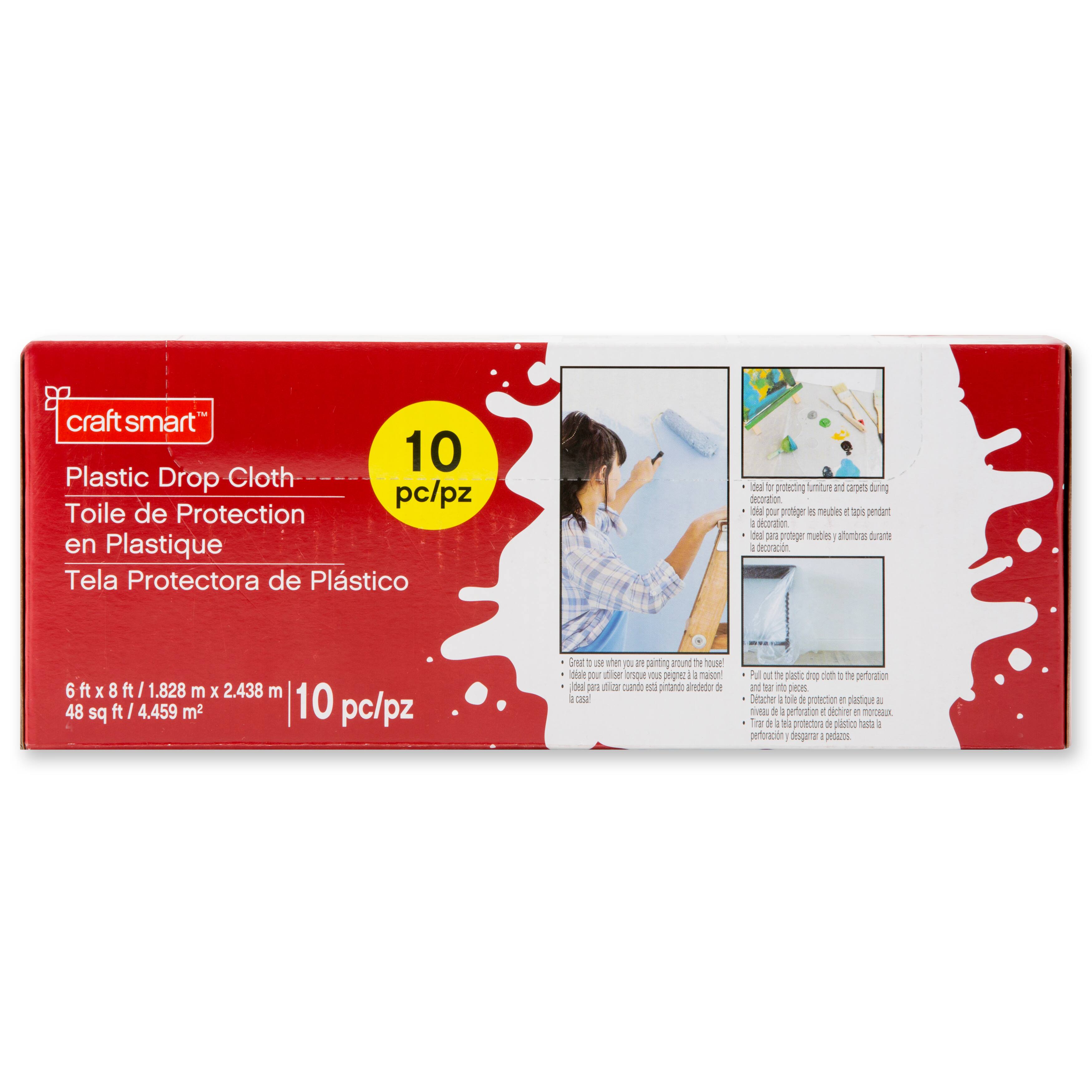 Plastic Drop Cloth Pack by Craft Smart™, 10ct.