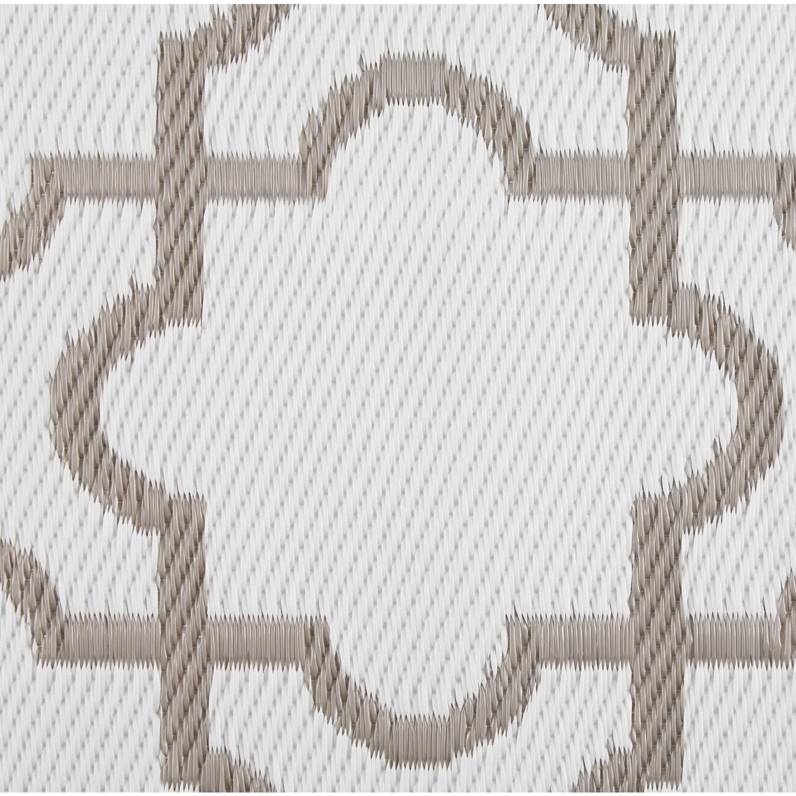 DII® Stone & White Lattice Outdoor Rug, 4ft. x 6ft.