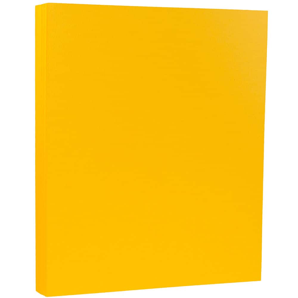 Jam Paper Matte Cardstock, 8.5 x 11, 130lb Mandarin Orange, 25 Sheets/Pack