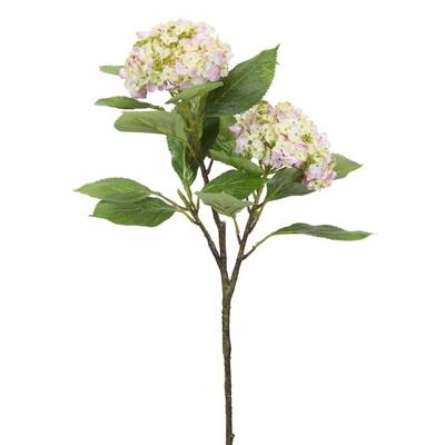 Pink & Green Hydrangea Branch Set | Floral Stems | Michaels