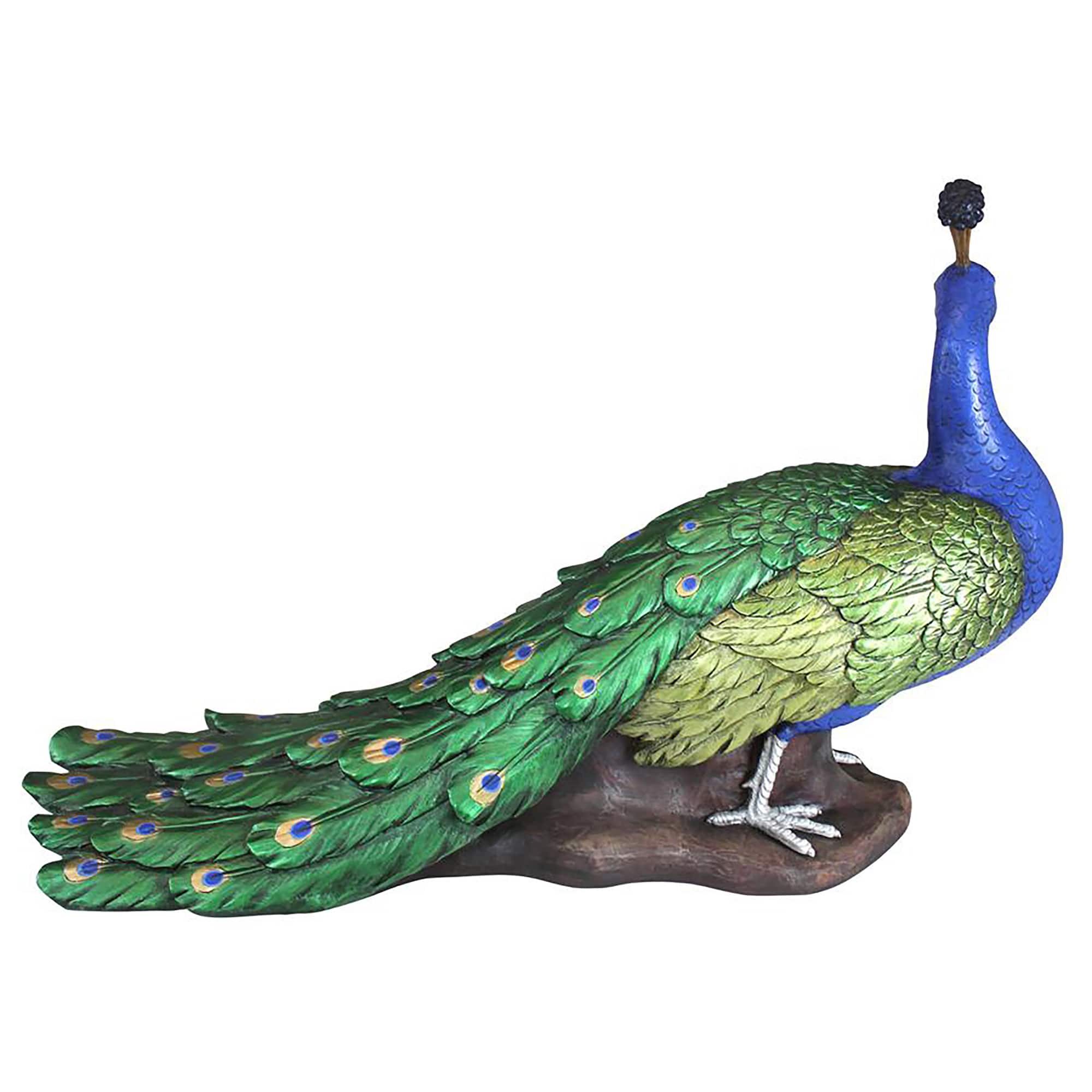 Design Toscano 21" The Regal Peacock Garden Sculpture