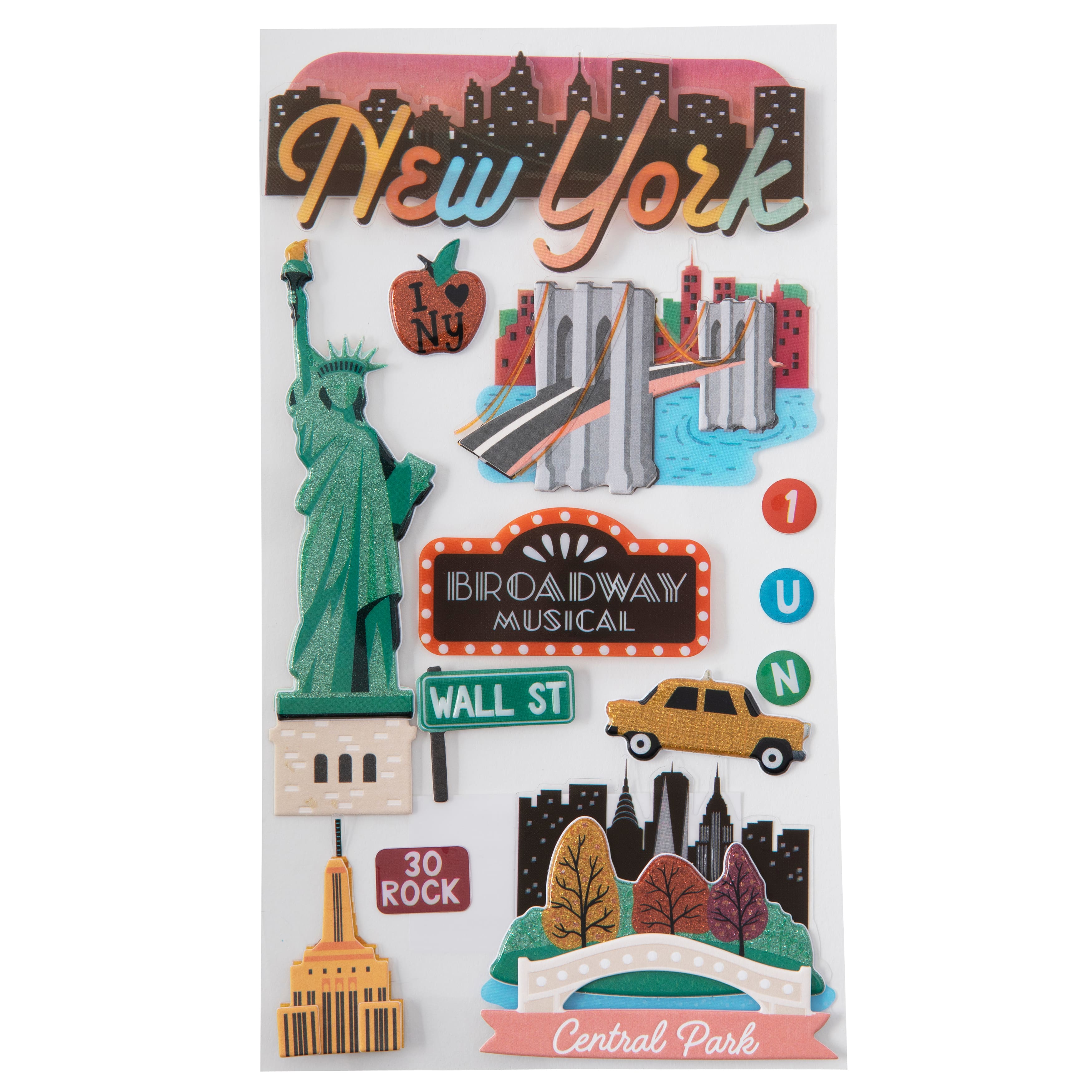 12 Pack: New York City Stickers by Recollections™