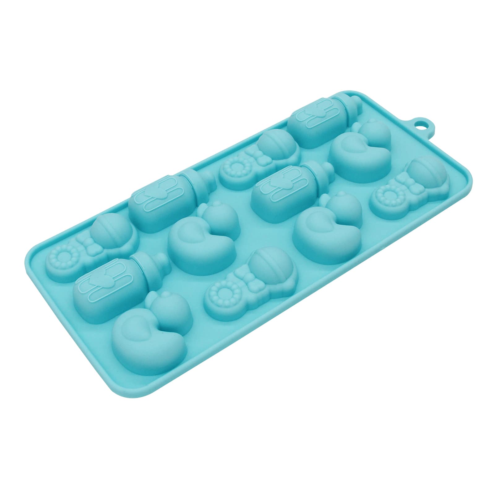 6 Pack: Rattle, Bottle &#x26; Duck Silicone Candy Mold by Celebrate It&#x2122;