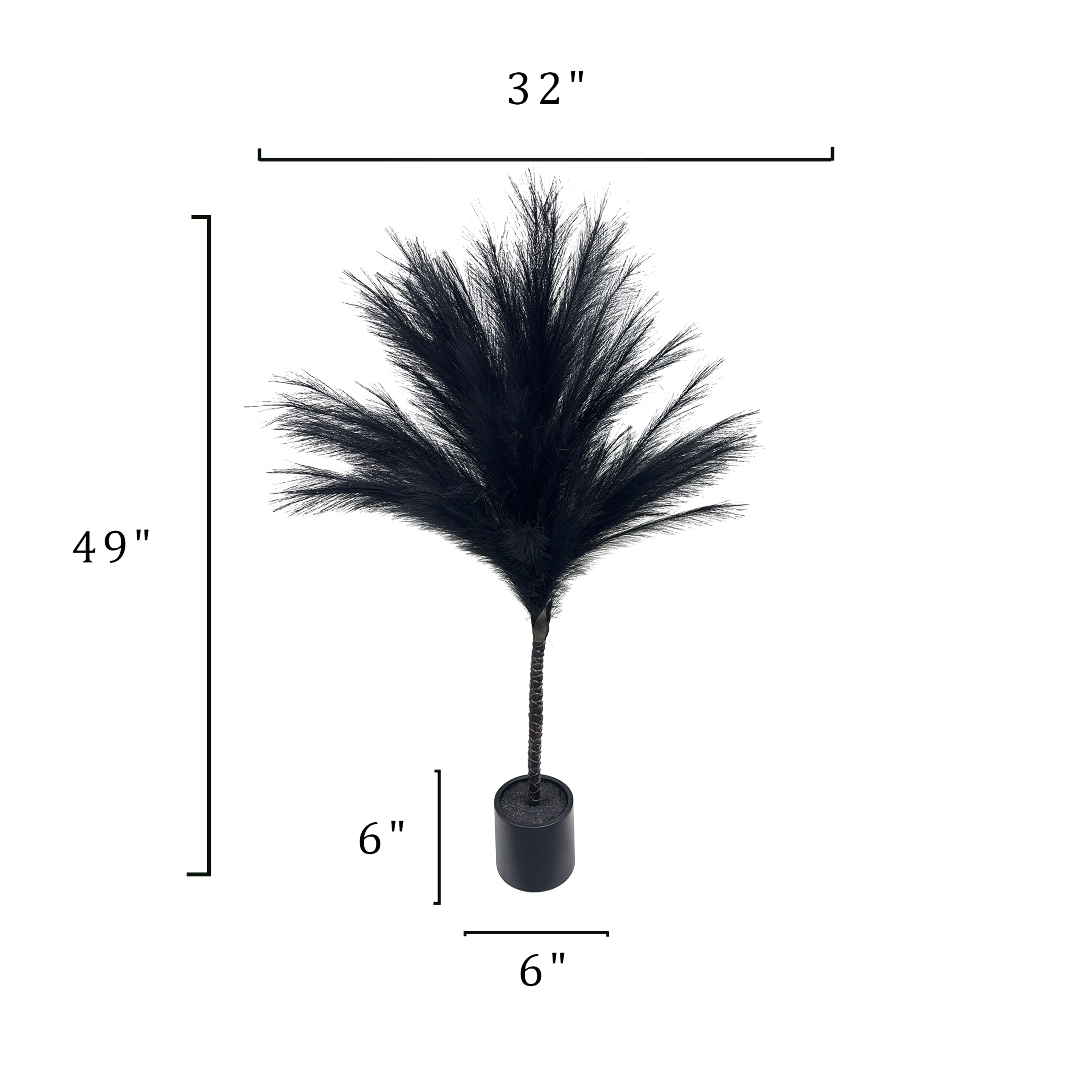 4ft. Black Pampas Tree by Ashland&#xAE;