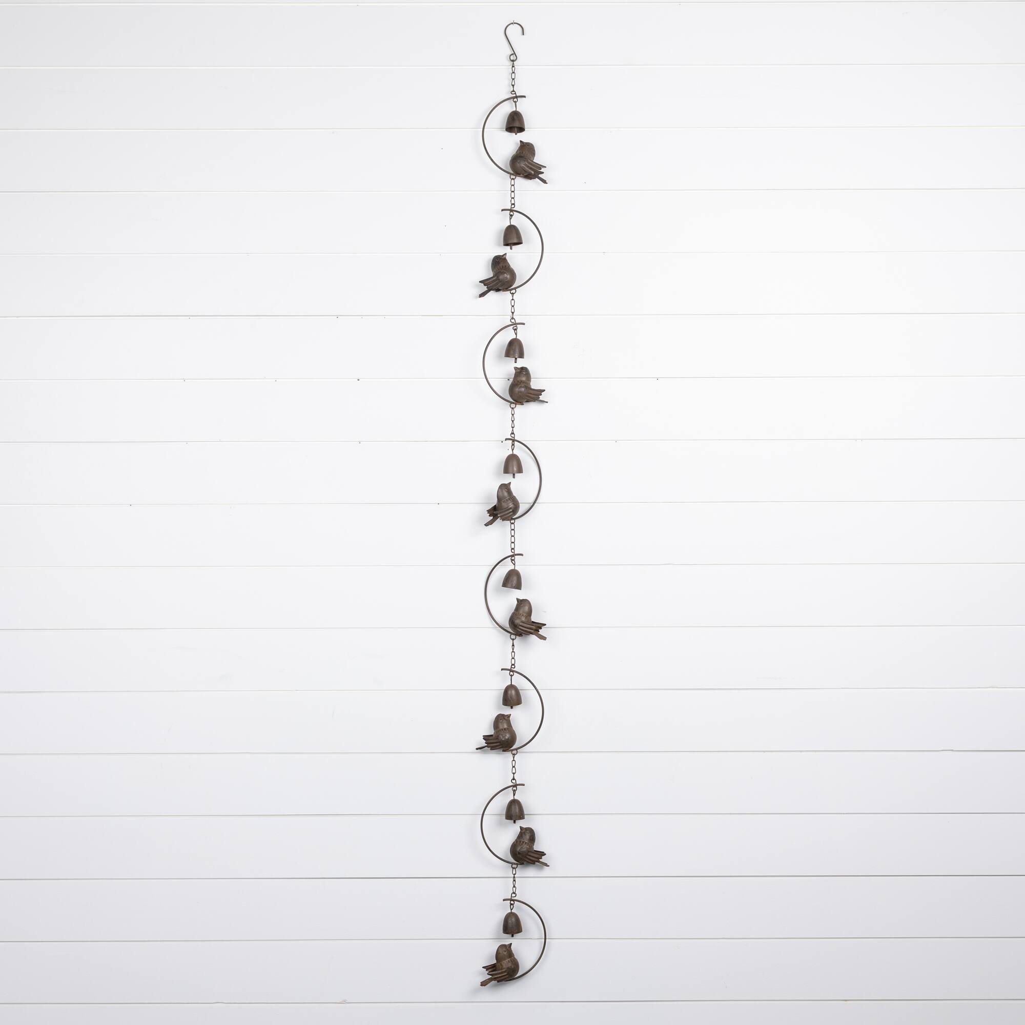 70&#x22; Birds &#x26; Bells Rain Chain