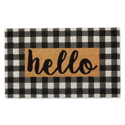 Checkers Hello Doormat 