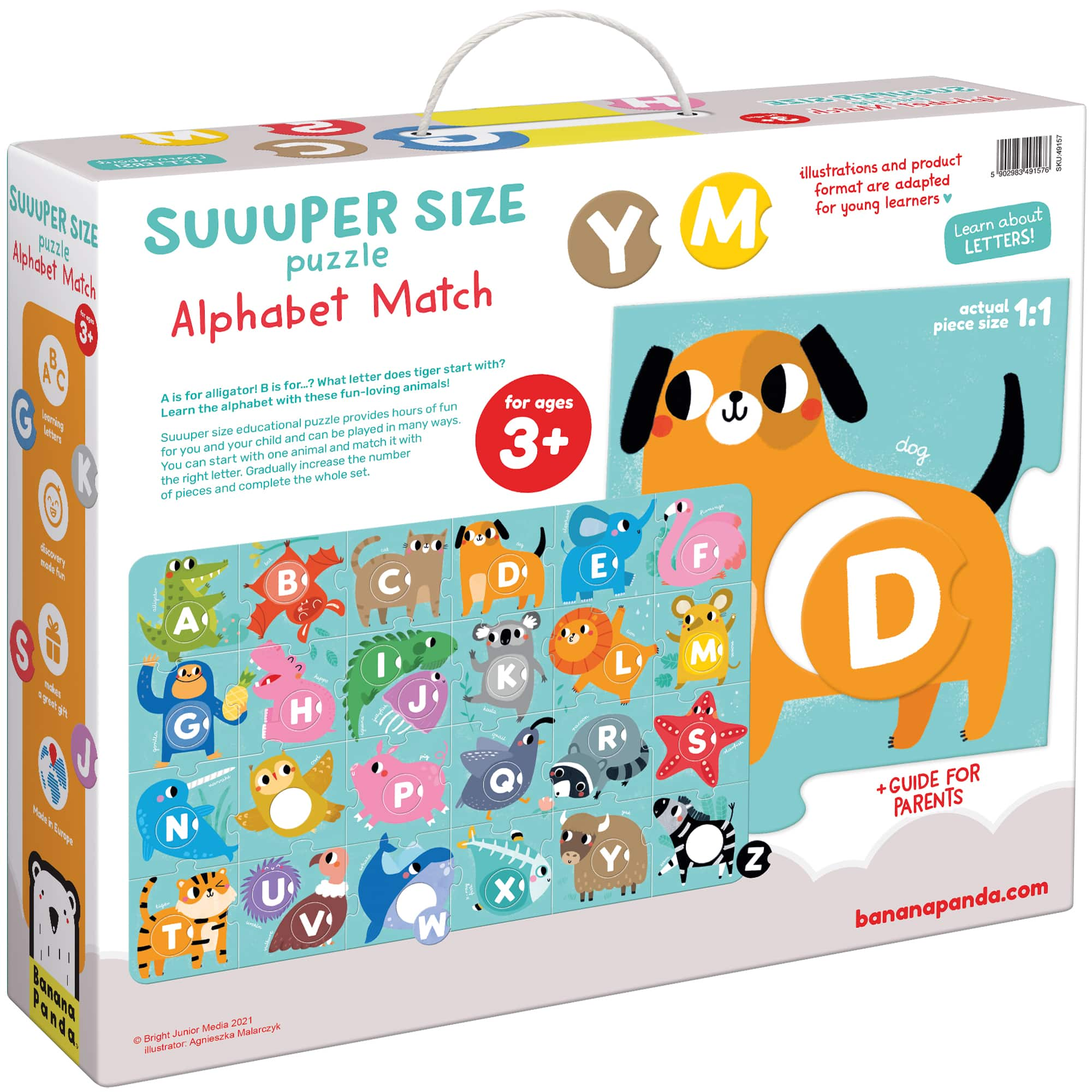 Banana Panda Suuuper Size Puzzle Alphabet Match