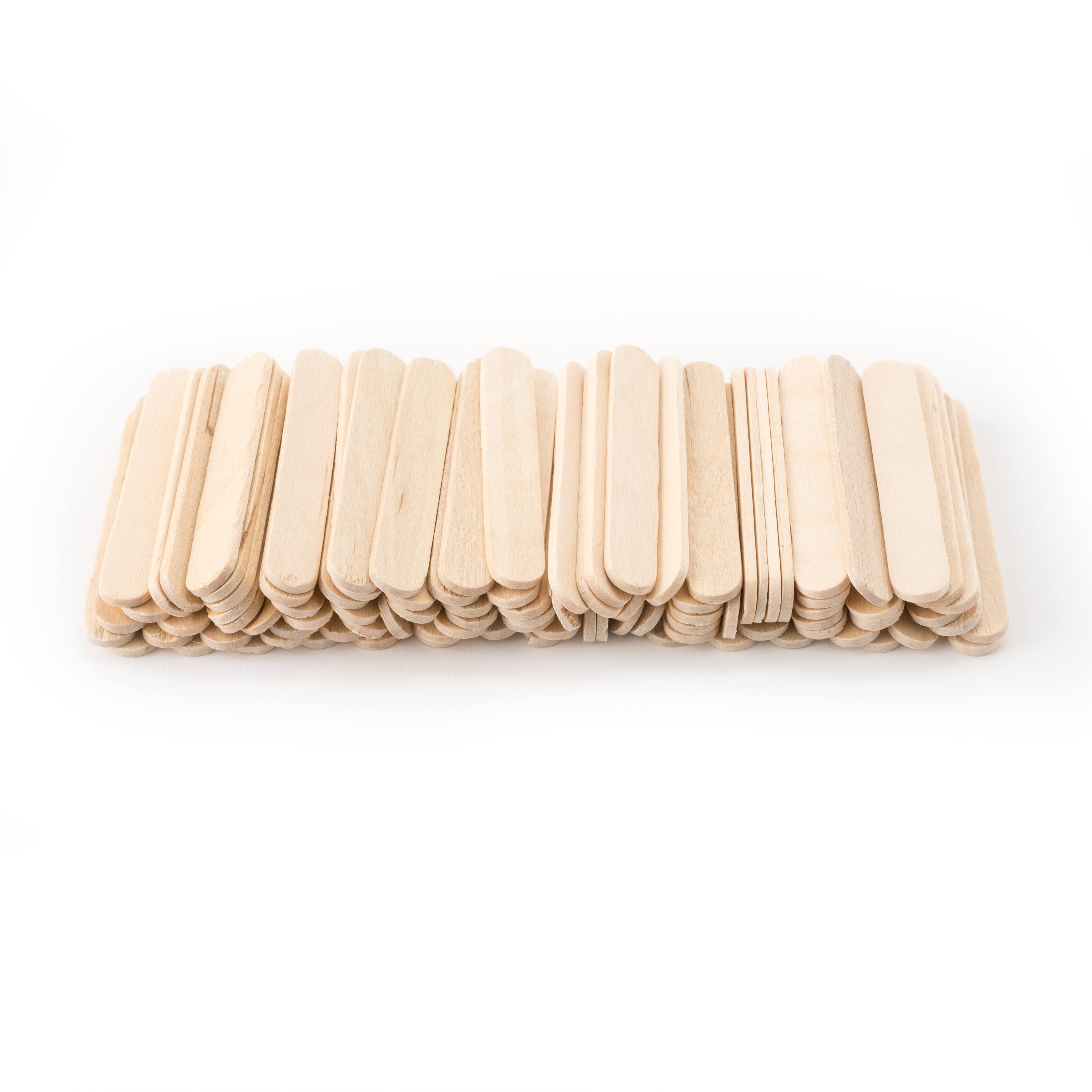Go Create Mini Wood Craft Sticks, 150-Pack Small Wood Craft Sticks 
