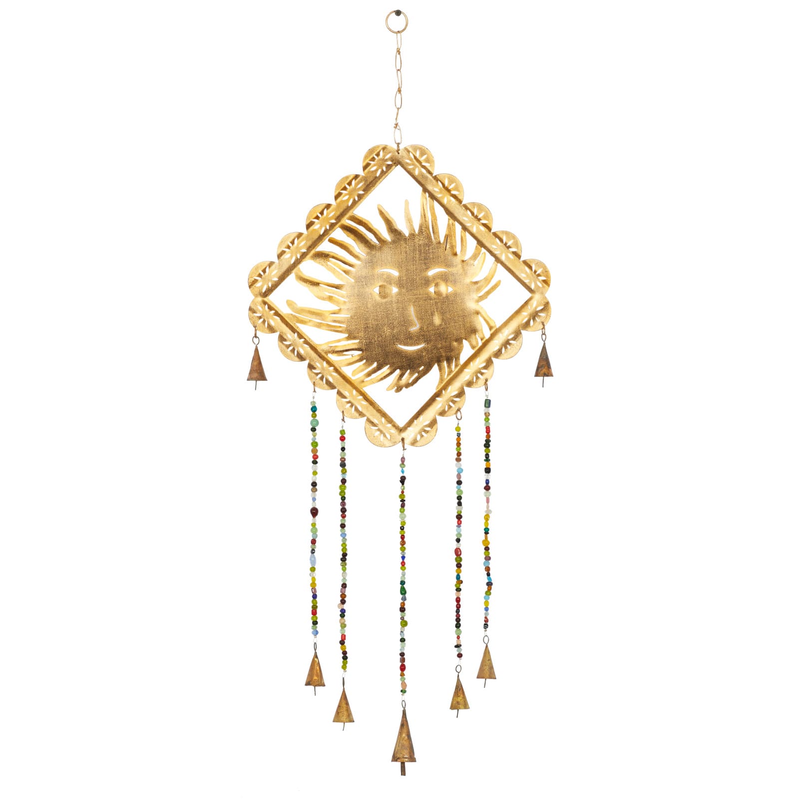 Gold Sun Metal Eclectic Windchime