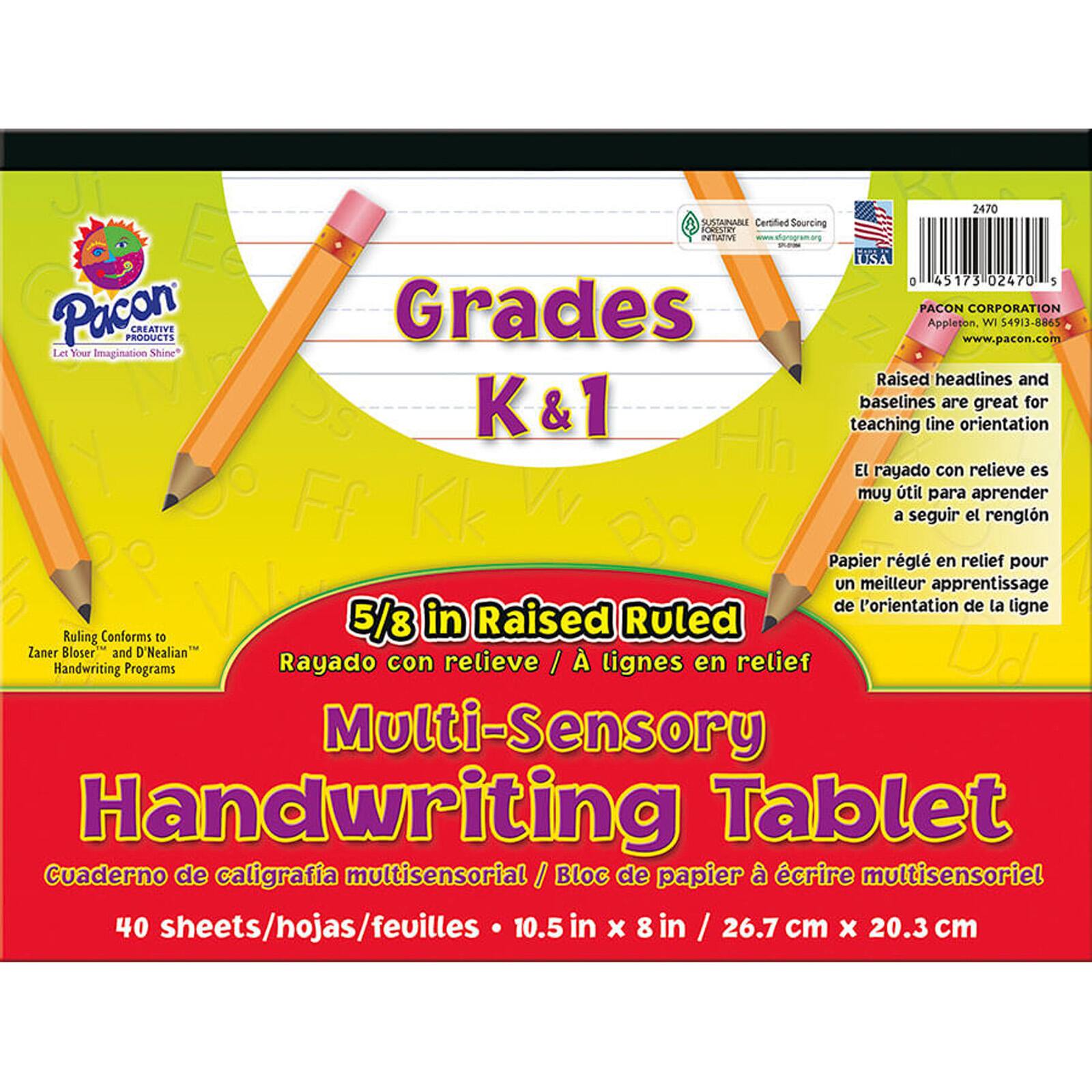 Pacon&#xAE; Multi-Sensory Handwriting Tablet, 6ct.