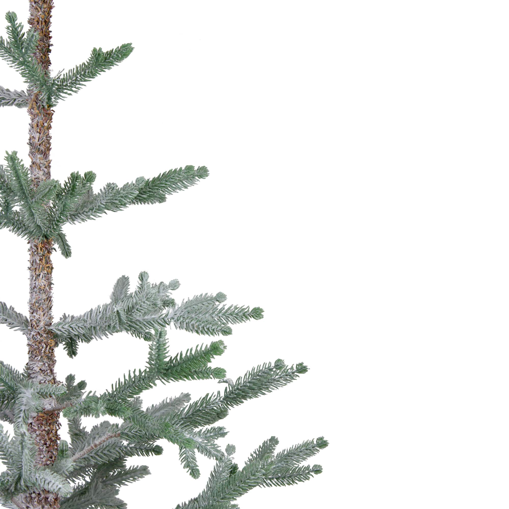 4ft. Unlit Frosted Pine Artificial Christmas Tree with Jute Base