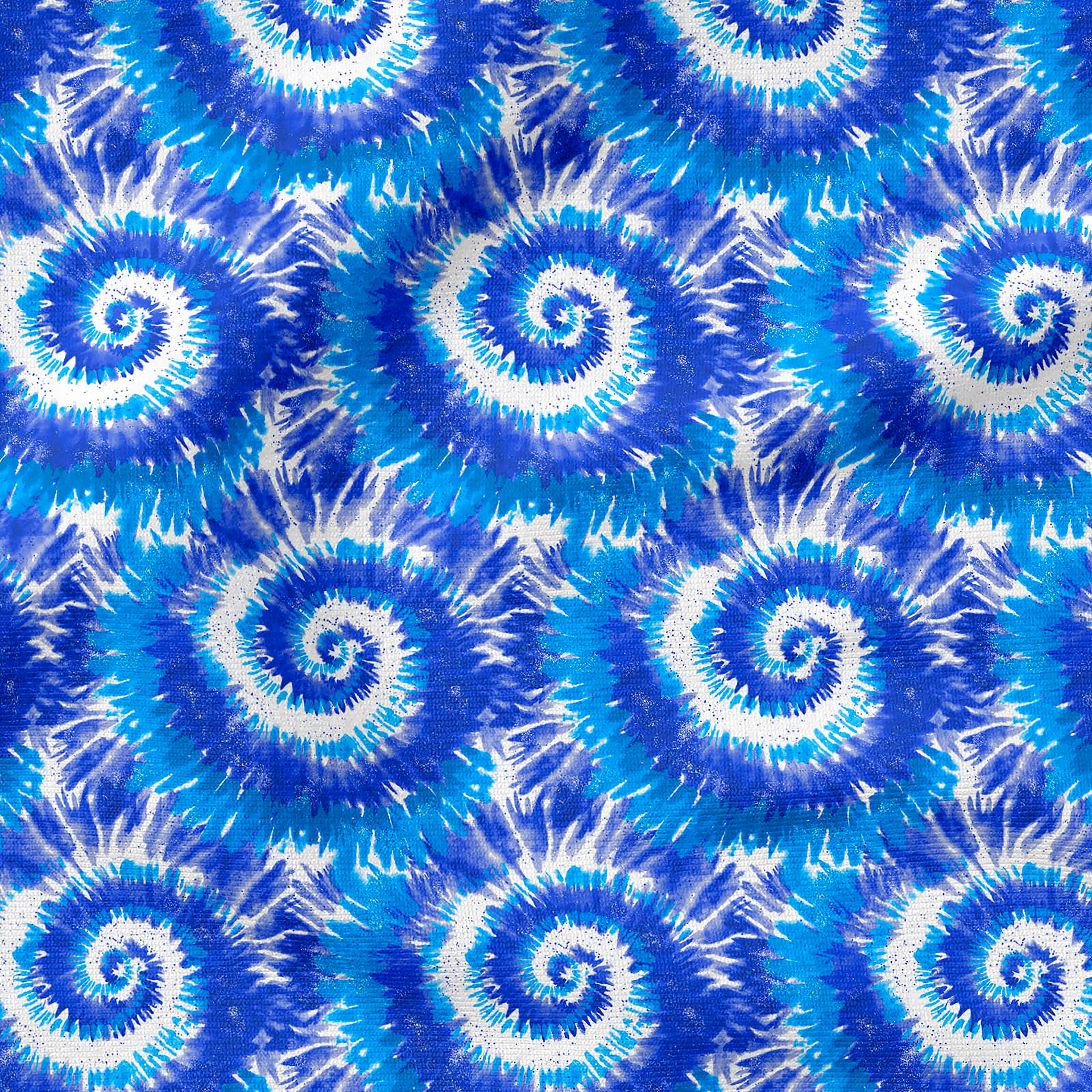 Fabric Editions Royal Blue Tie Dye Cotton Fabric