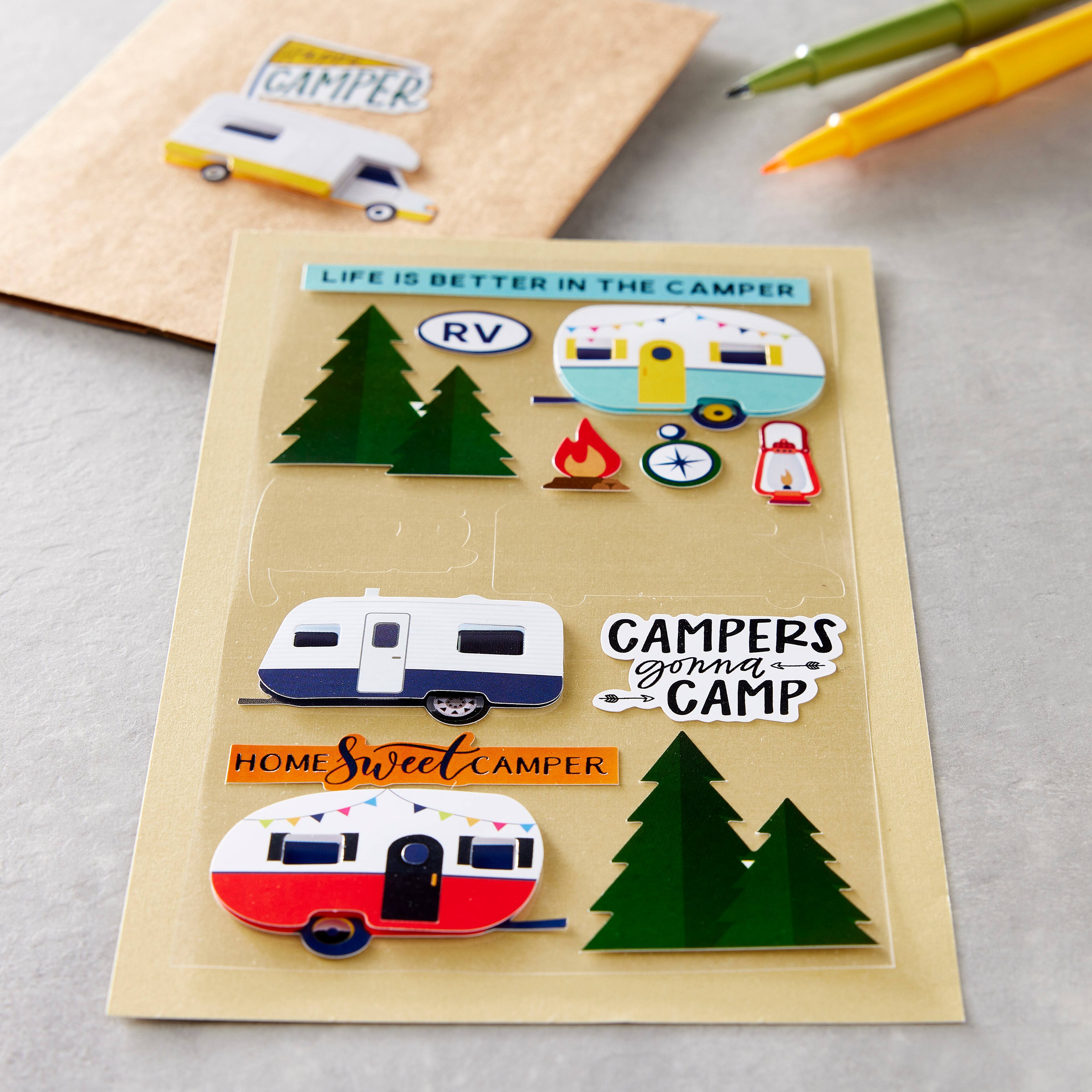 12 Pack: RV Camper Stickers by Recollections&#x2122;